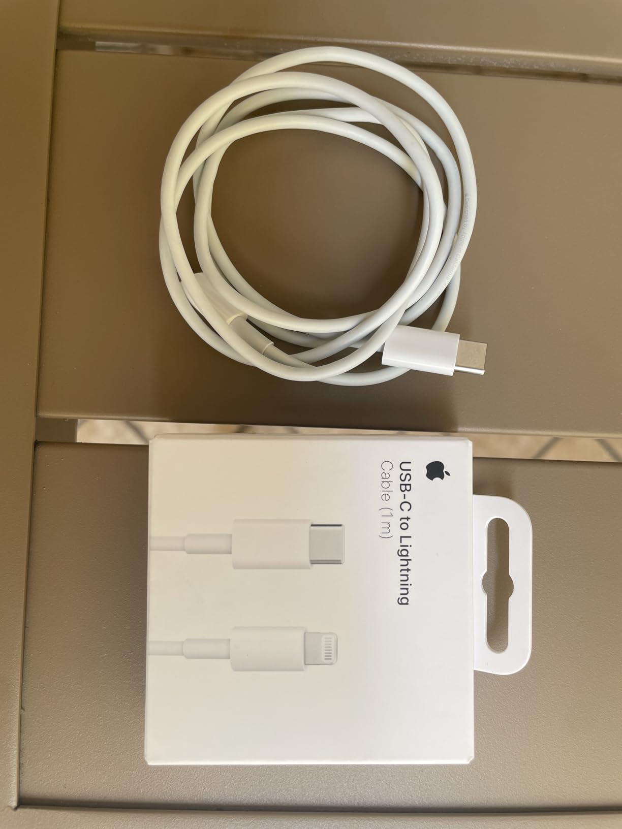 Apple USB-C auf Lightning Kabel 1m Weiß Schnellladung