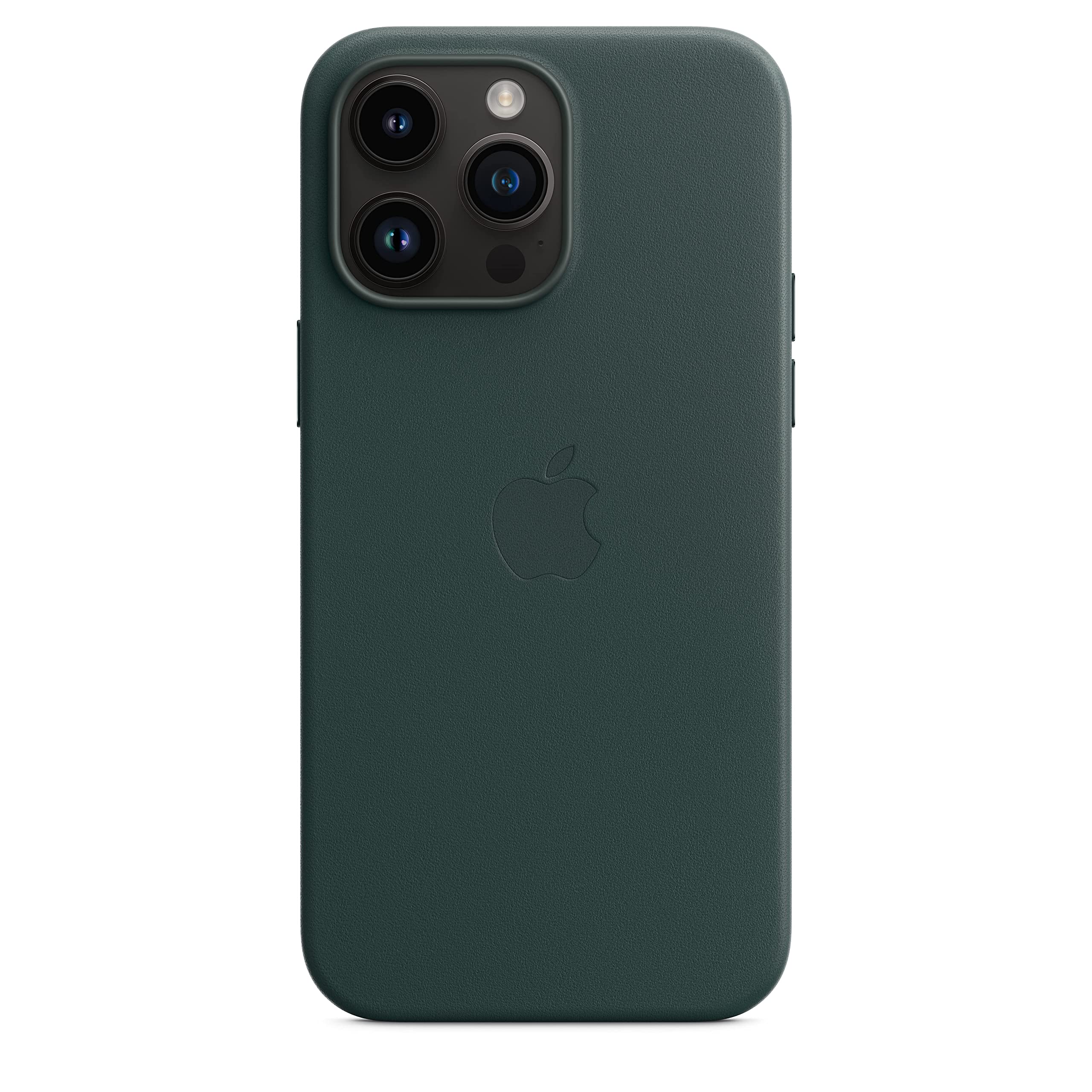 Apple iPhone 14 Pro Max Leder Case Hülle Waldgrün MagSafe