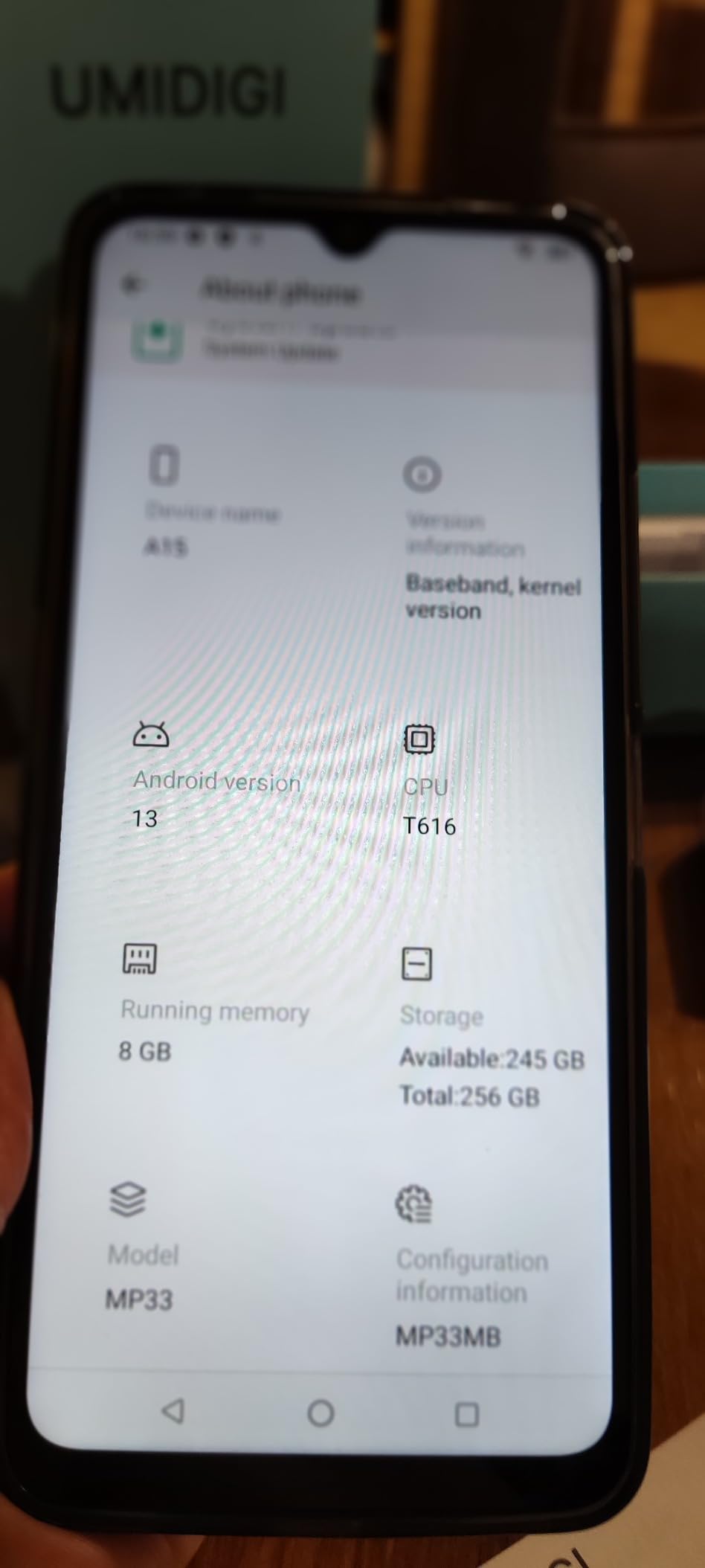UMIDIGI A15 Smartphone 256GB Schwarz 16GB RAM