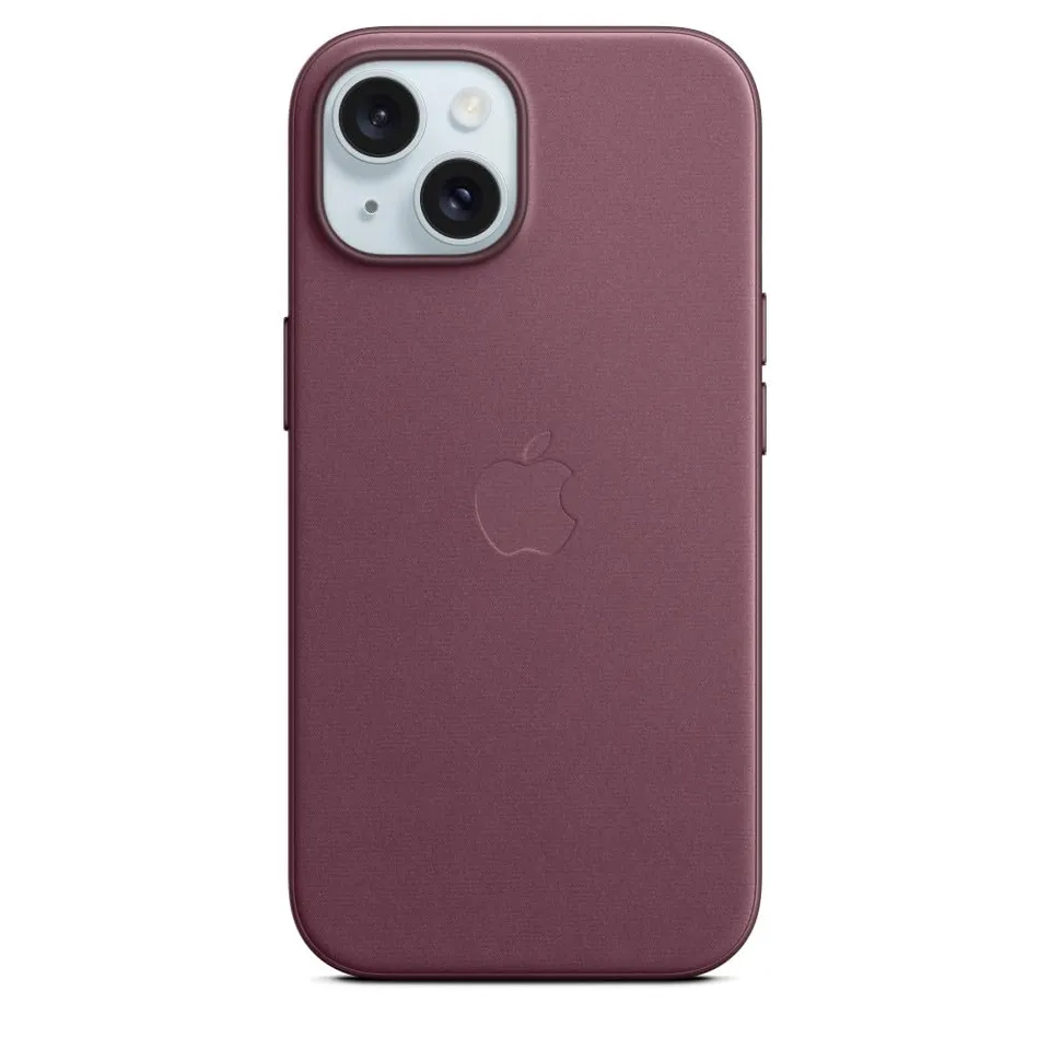 Apple iPhone 15 Feingewebe Case MagSafe Mulberry