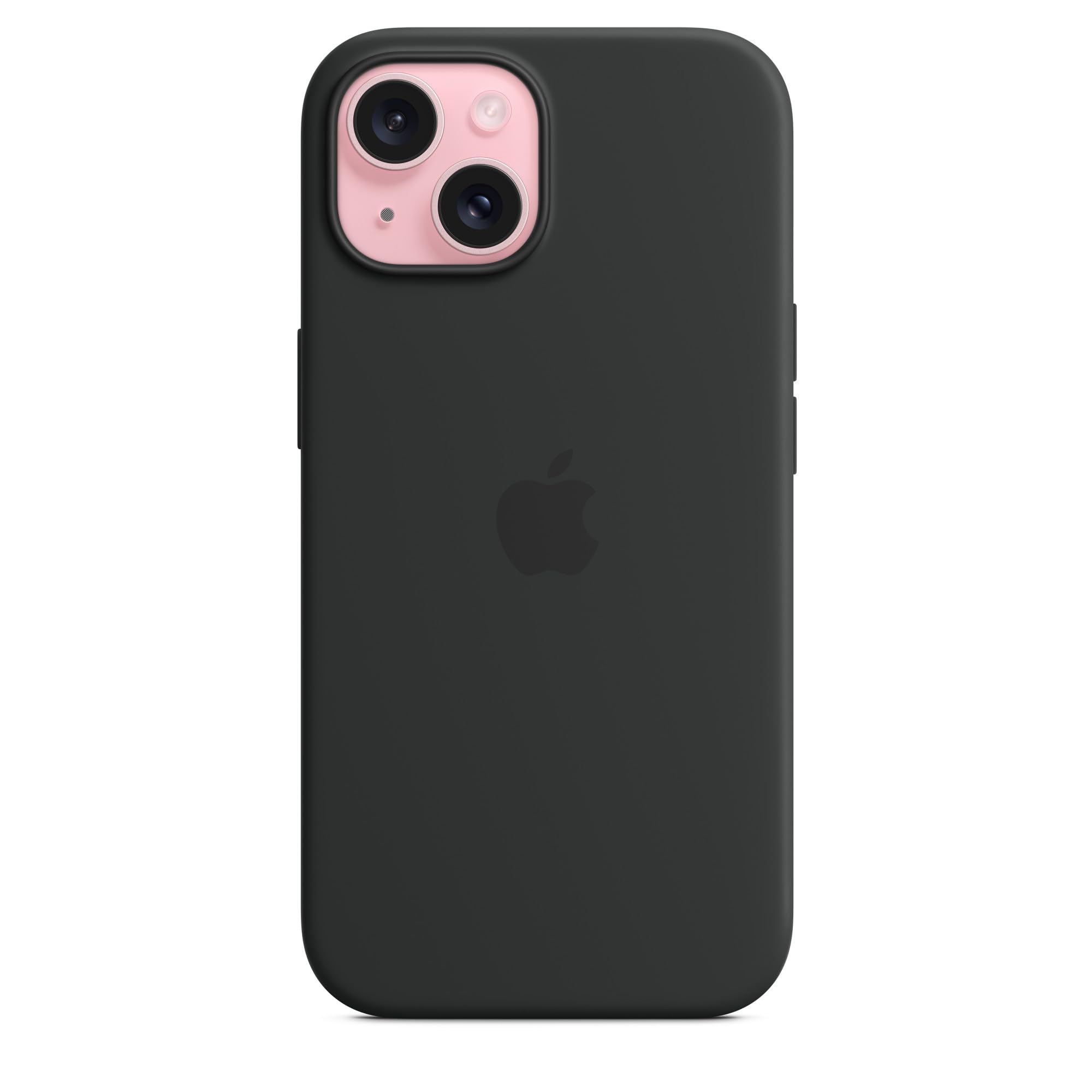 Apple iPhone 15 Silikon Case MagSafe Hülle Schwarz
