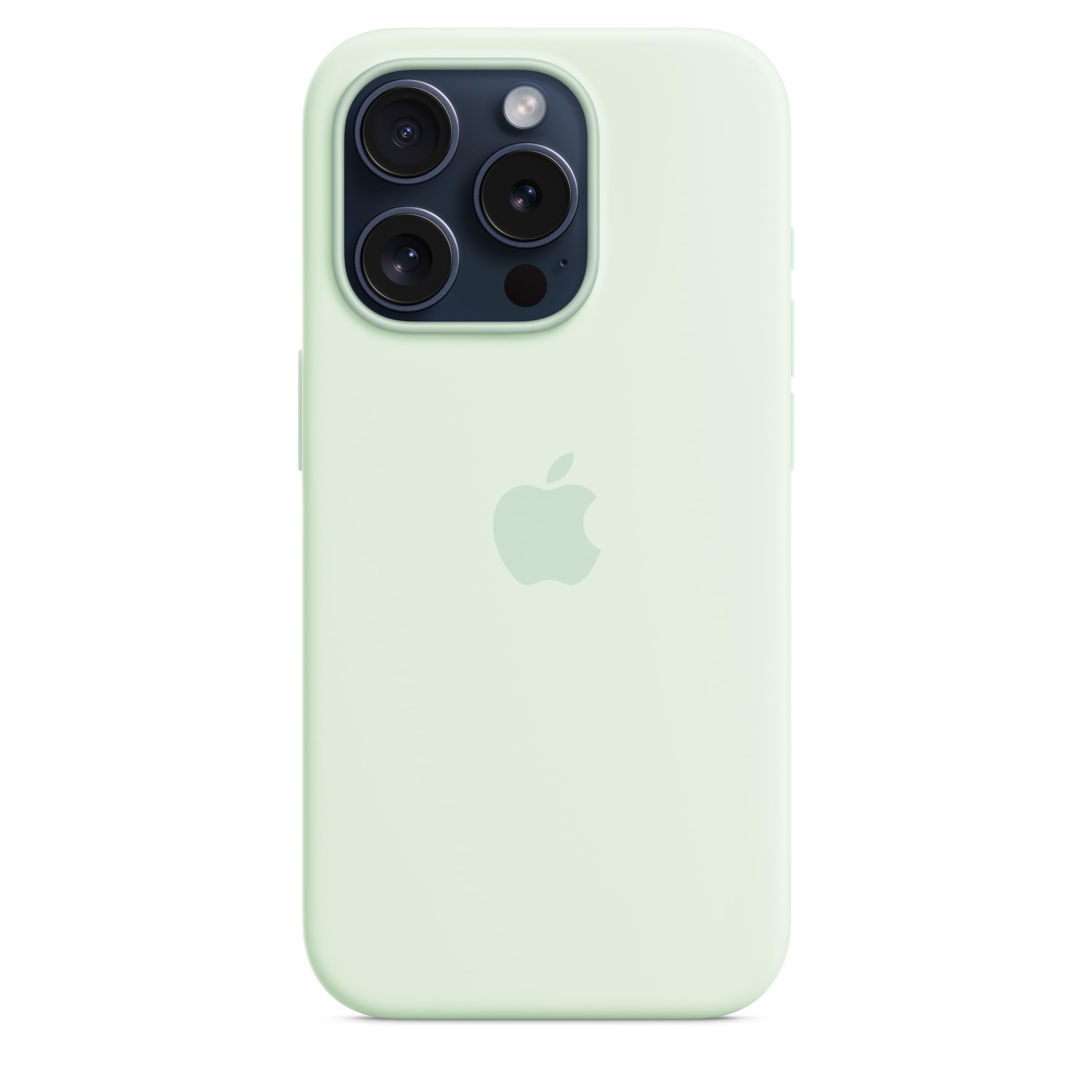 Apple iPhone 15 Pro Silikon Case MagSafe Blassmint