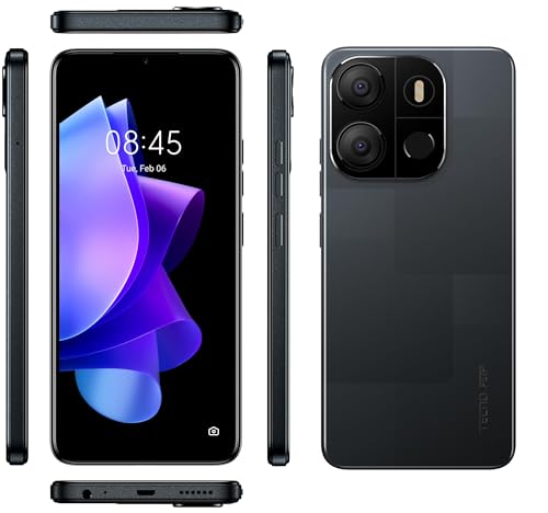 Tecno POP 7 Smartphone 4GB 64GB 5000mAh schwarz