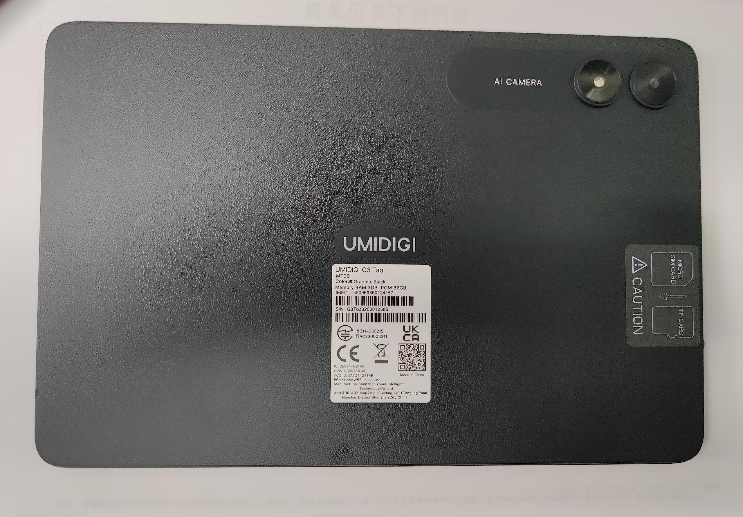 UMIDIGI G3 Tab Tablet 10,1 Zoll 3GB+32GB Android 13 4G