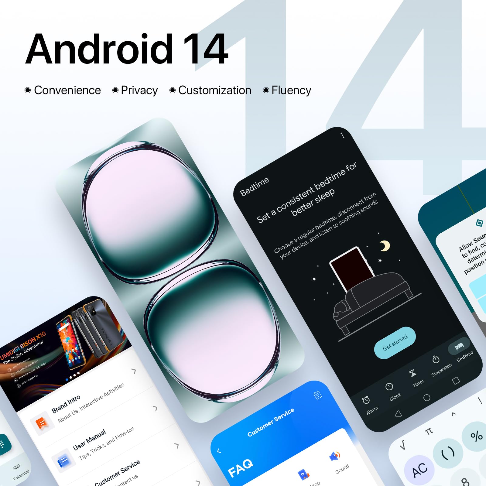UMIDIGI Note 100 Handy 256GB 6,8 Zoll 120Hz 50MP NFC