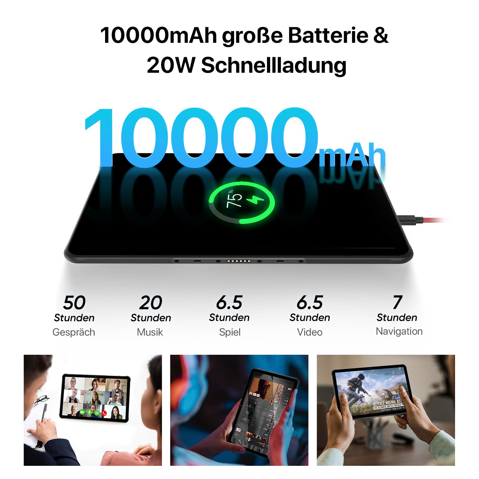 UMIDIGI Active T1 Tablet 11 Zoll 16GB+128GB Outdoor IP68