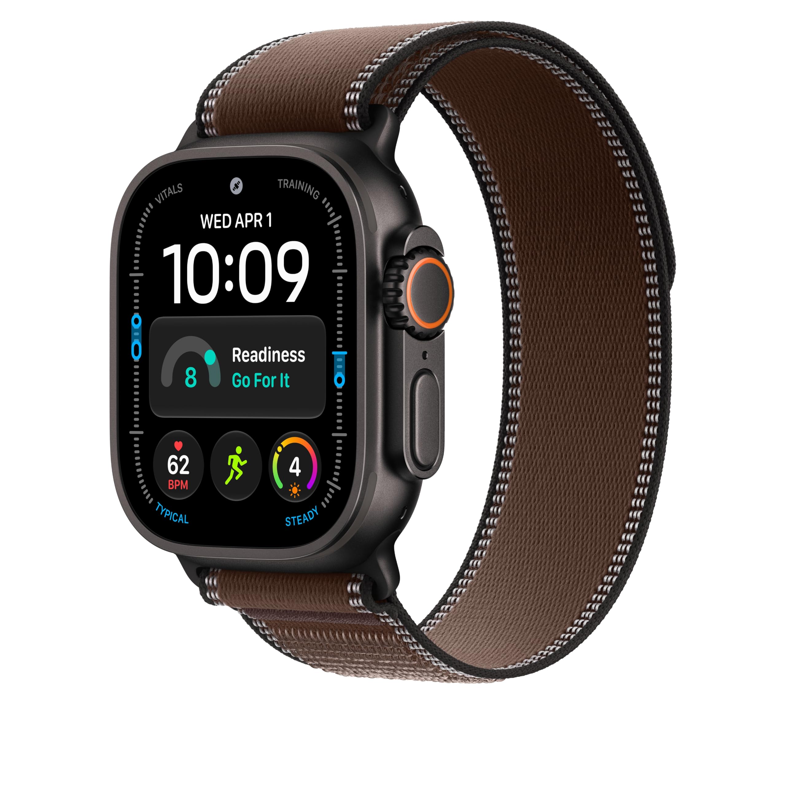 Apple Watch Trail Loop Armband 49 mm Dunkelumbra M/L