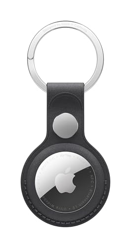 Apple AirTag Feingewebe Schlüsselanhänger Schwarz