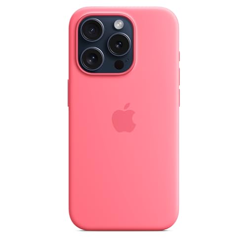 Apple iPhone 15 Pro Silikon Case MagSafe Pink Hülle