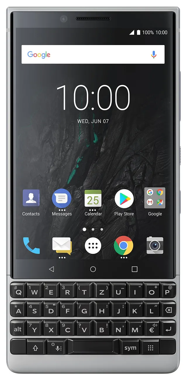 BlackBerry Key2 64GB Smartphone Silber QWERTZ Tastatur