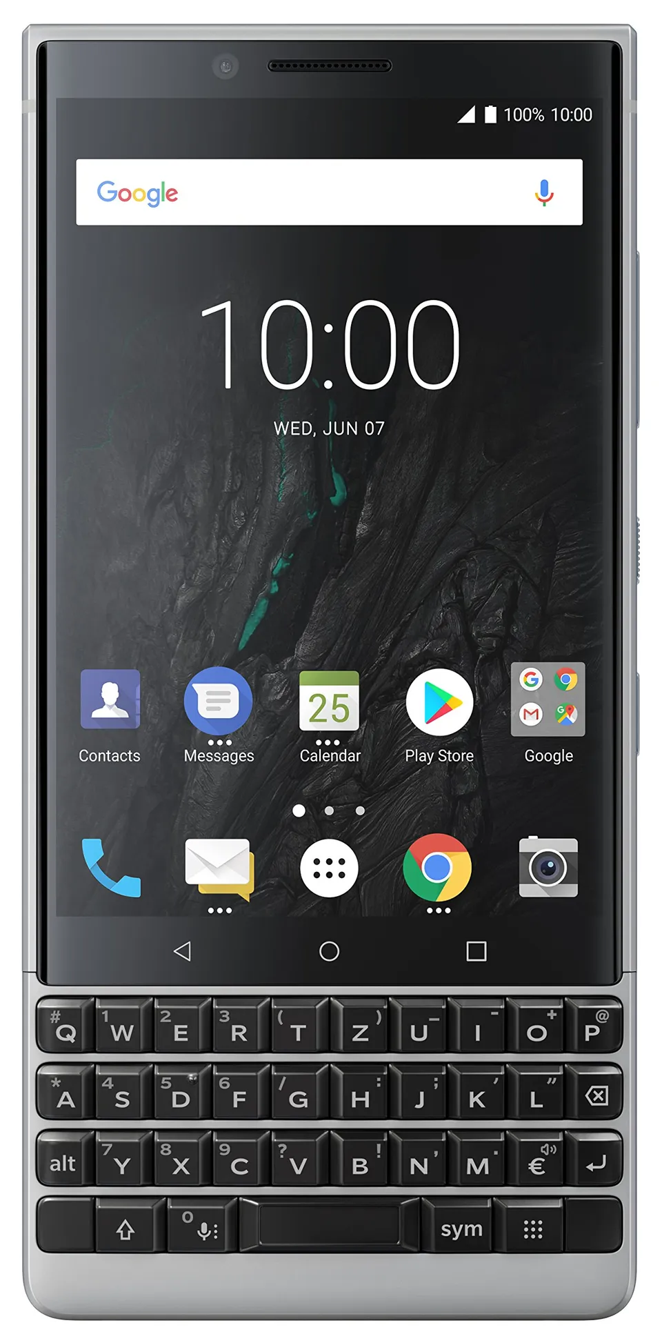 BlackBerry Key2 64GB Smartphone Silber QWERTZ Tastatur