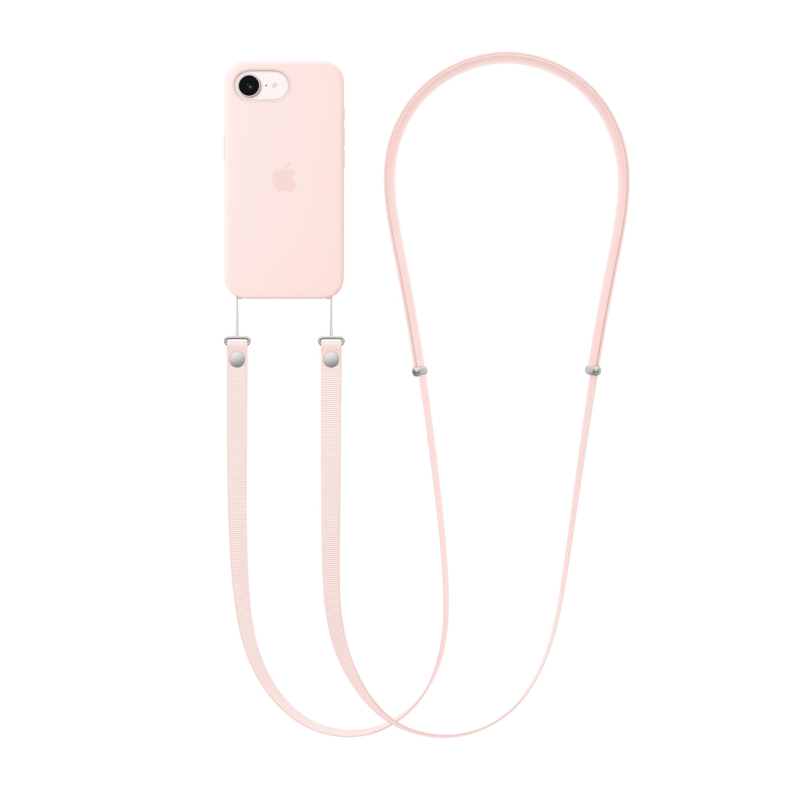 Apple Crossbody Strap Umhängeband Zartrosa verstellbar