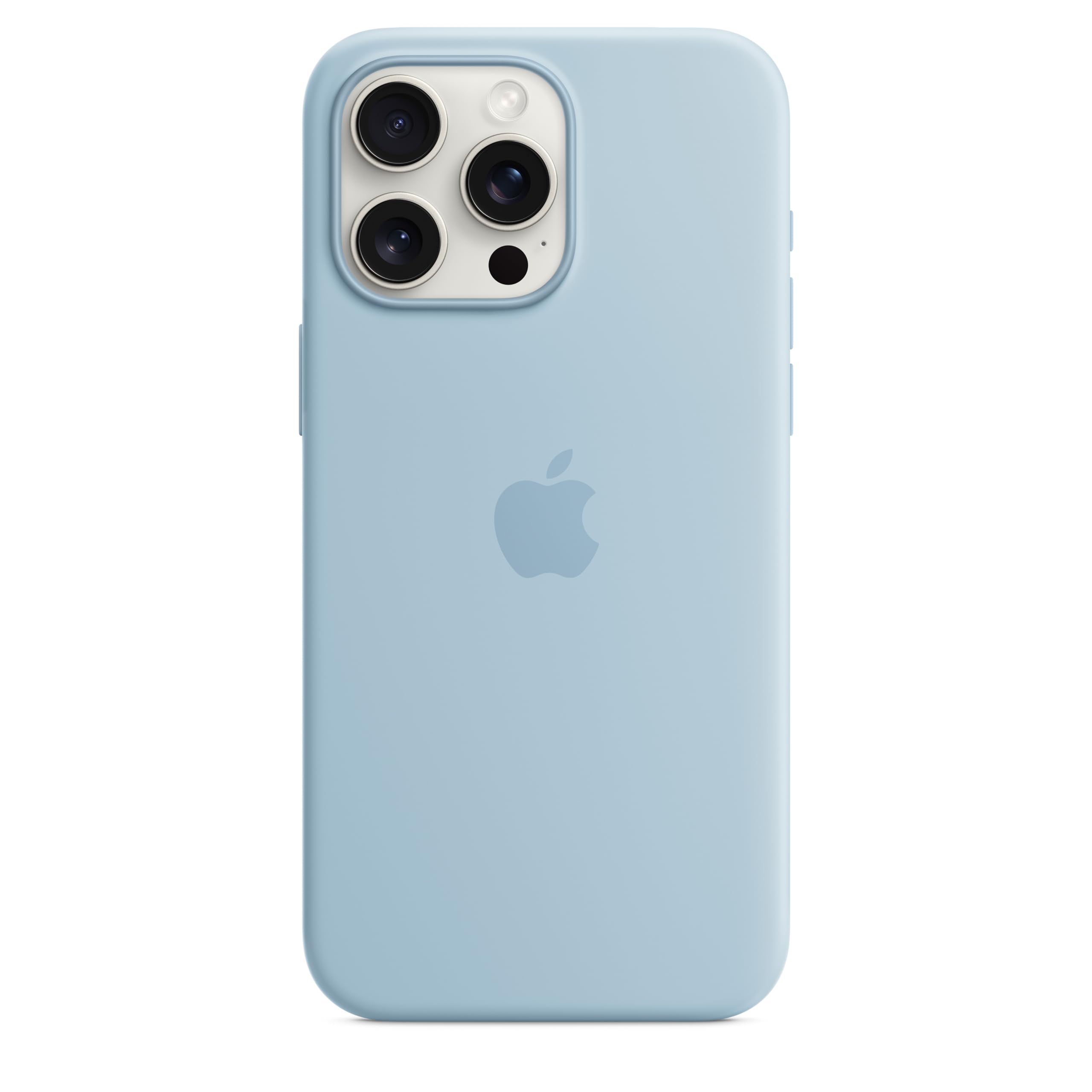Apple iPhone 15 Pro Max Silikon Case MagSafe Hellblau