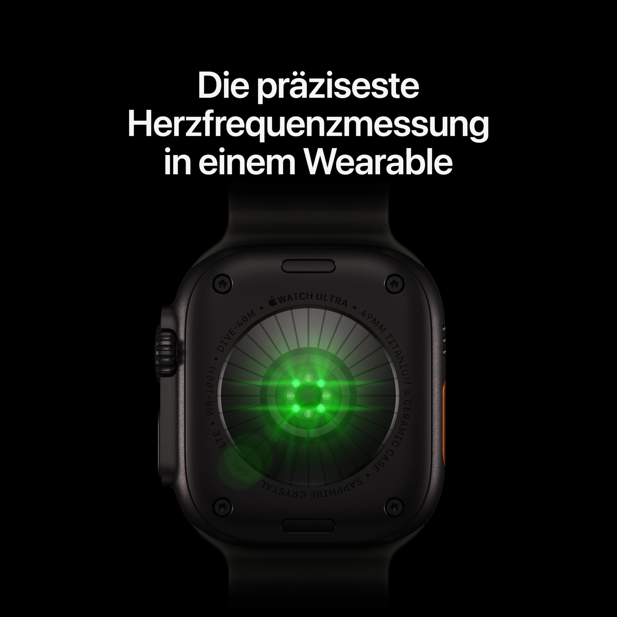 Apple Watch Ultra 4 49mm Schwarz Smartwatch Burgunder M