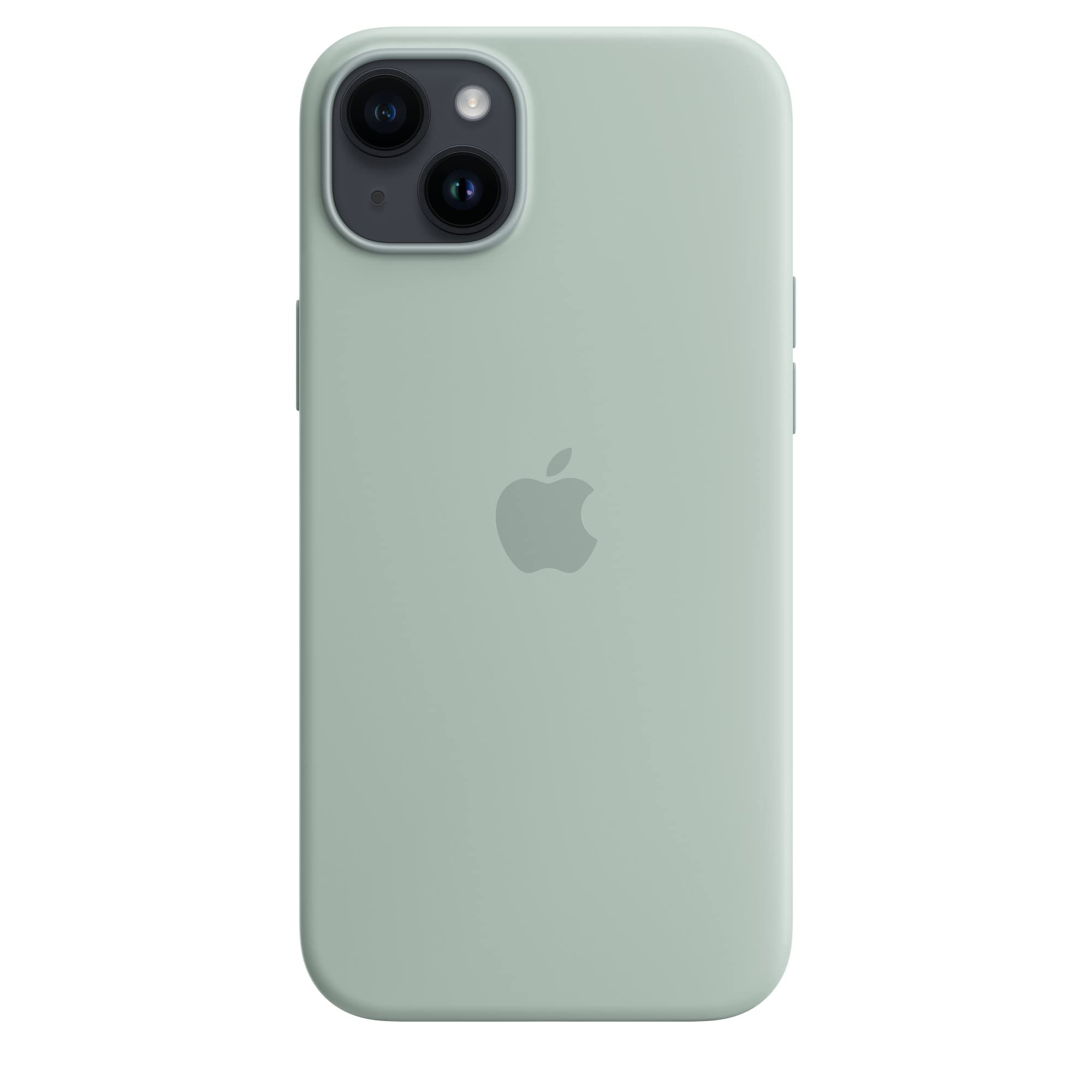 Apple iPhone 14 Plus Silikon Case Hülle Agavengrün MagSafe