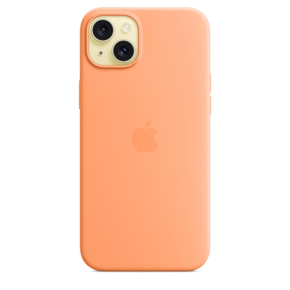 Apple iPhone 15 Plus Silikon Case Handyhülle Sorbet Orange