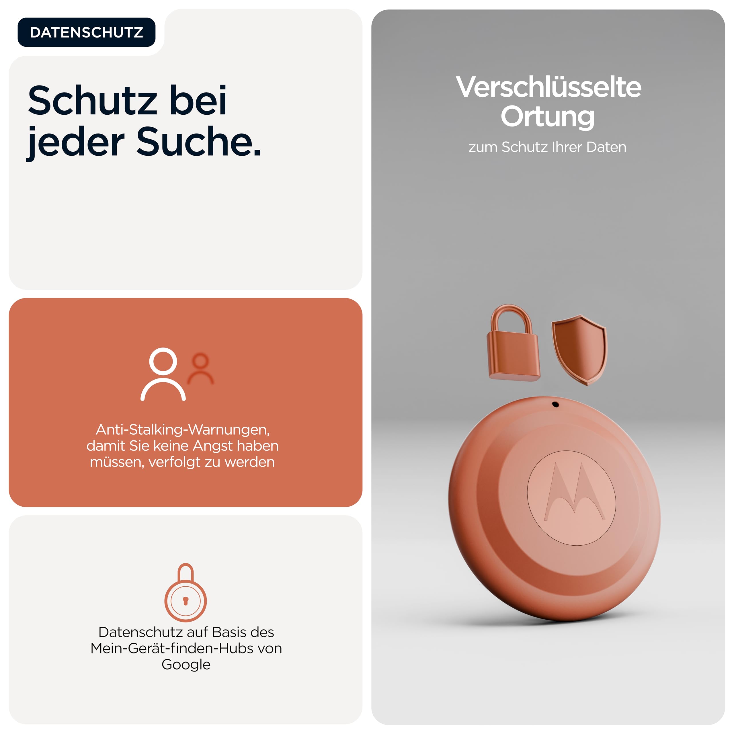 Motorola Moto Tag Tracker 4er Pack UWB IP68 Bluetooth