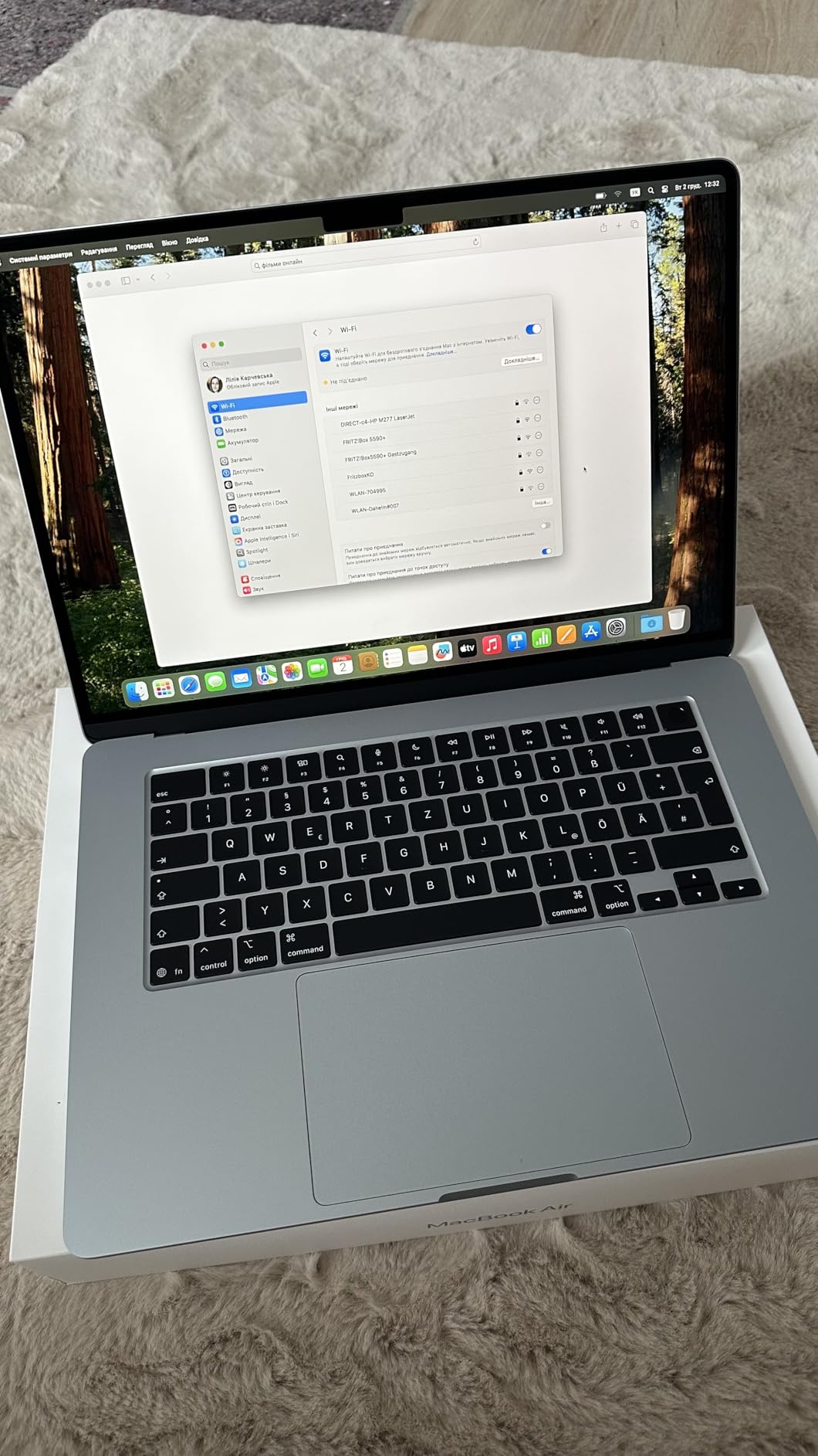 Apple MacBook Air 15 M4 16GB 256GB Laptop Himmelblau