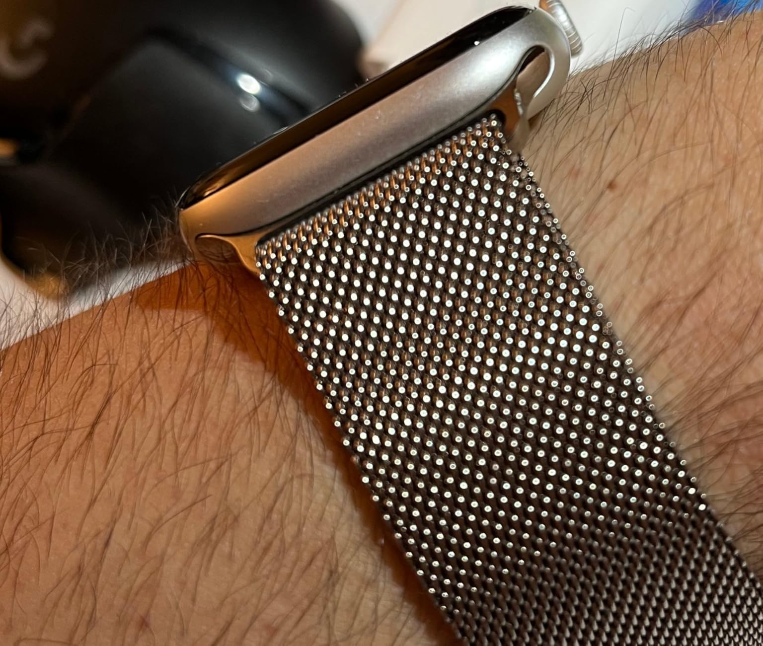 Apple Watch Milanaise Armband 40mm Natur Edelstahl