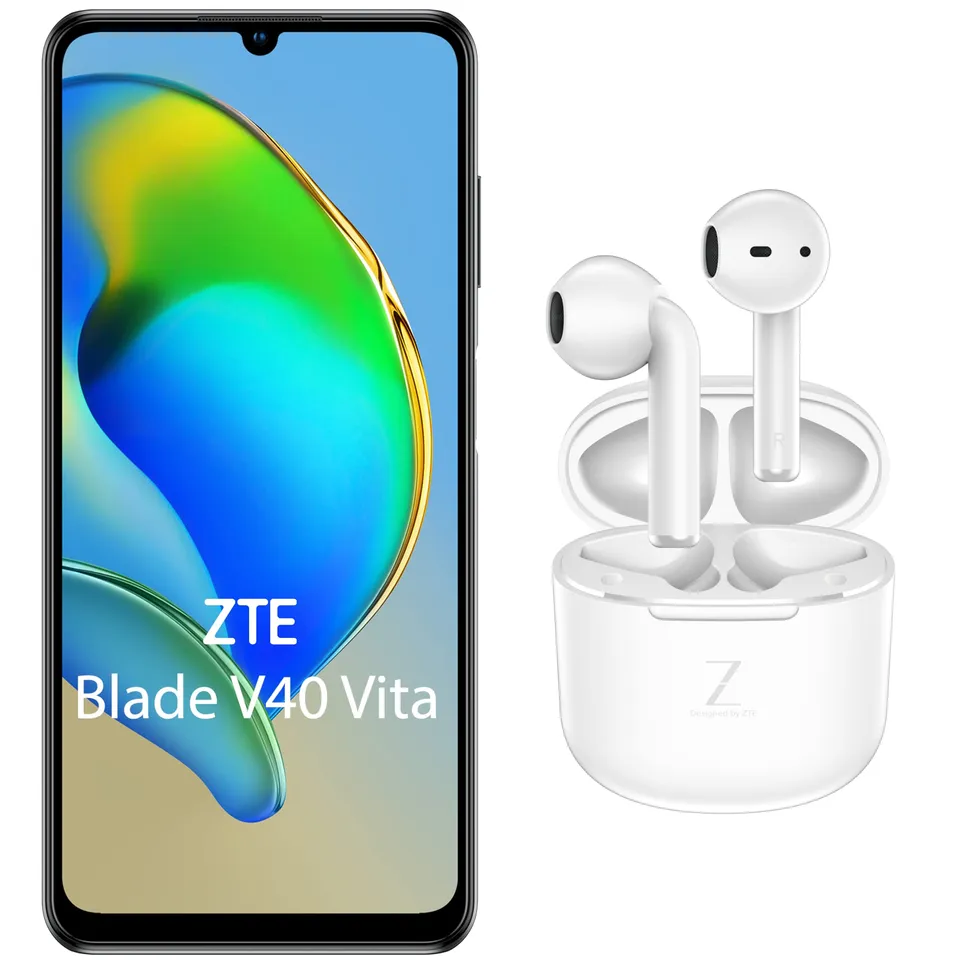 ZTE Blade V40 Vita Smartphone 128GB Schwarz mit Buds