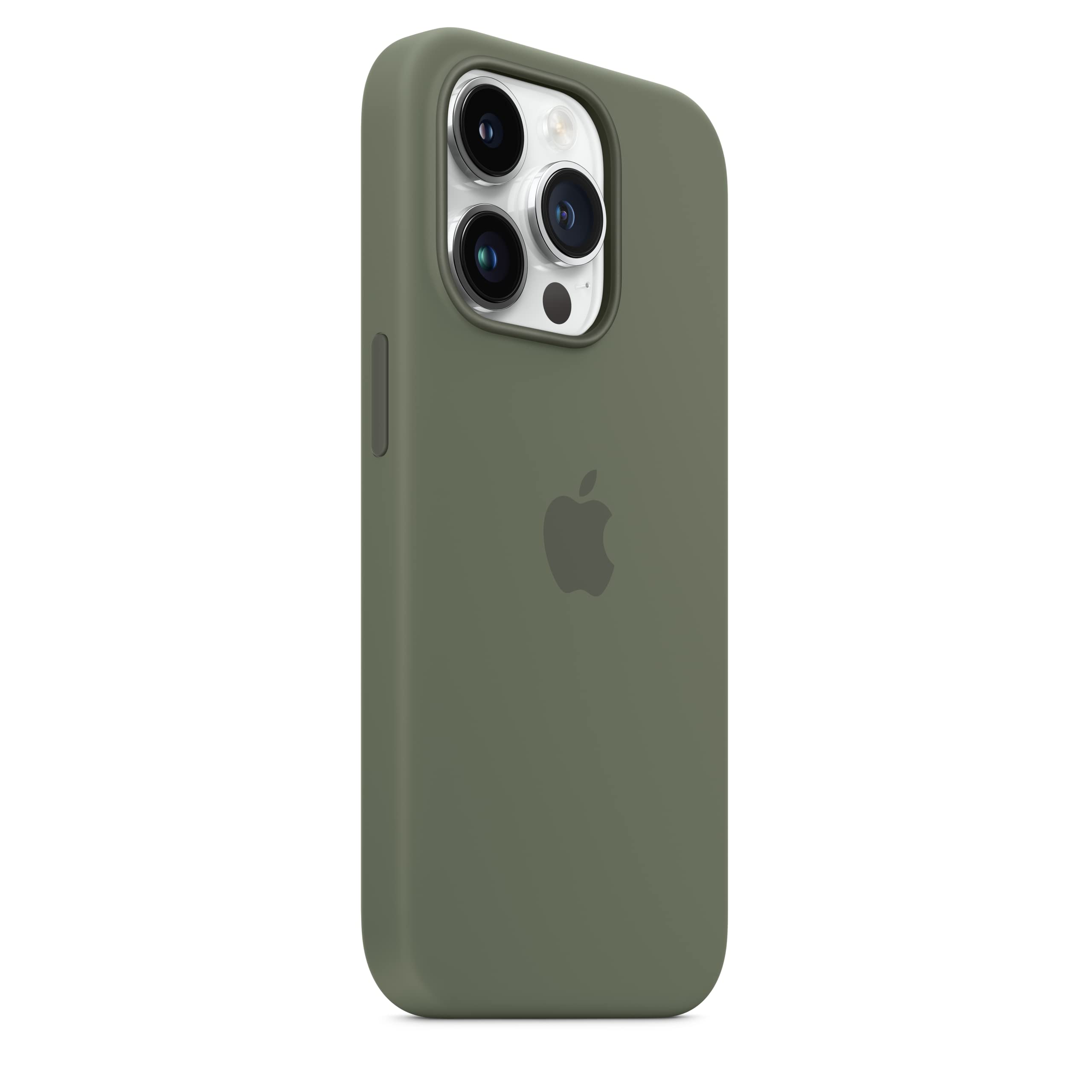 Apple iPhone 14 Pro Silikon Case MagSafe Oliv