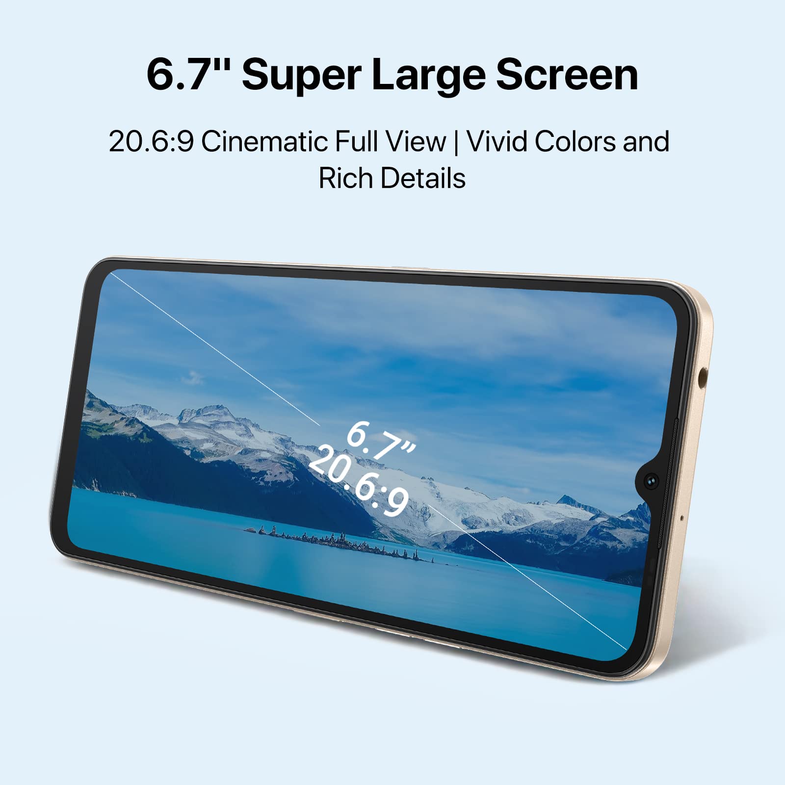 UMIDIGI G100A Smartphone 6,9 Zoll 8GB 128GB weiß
