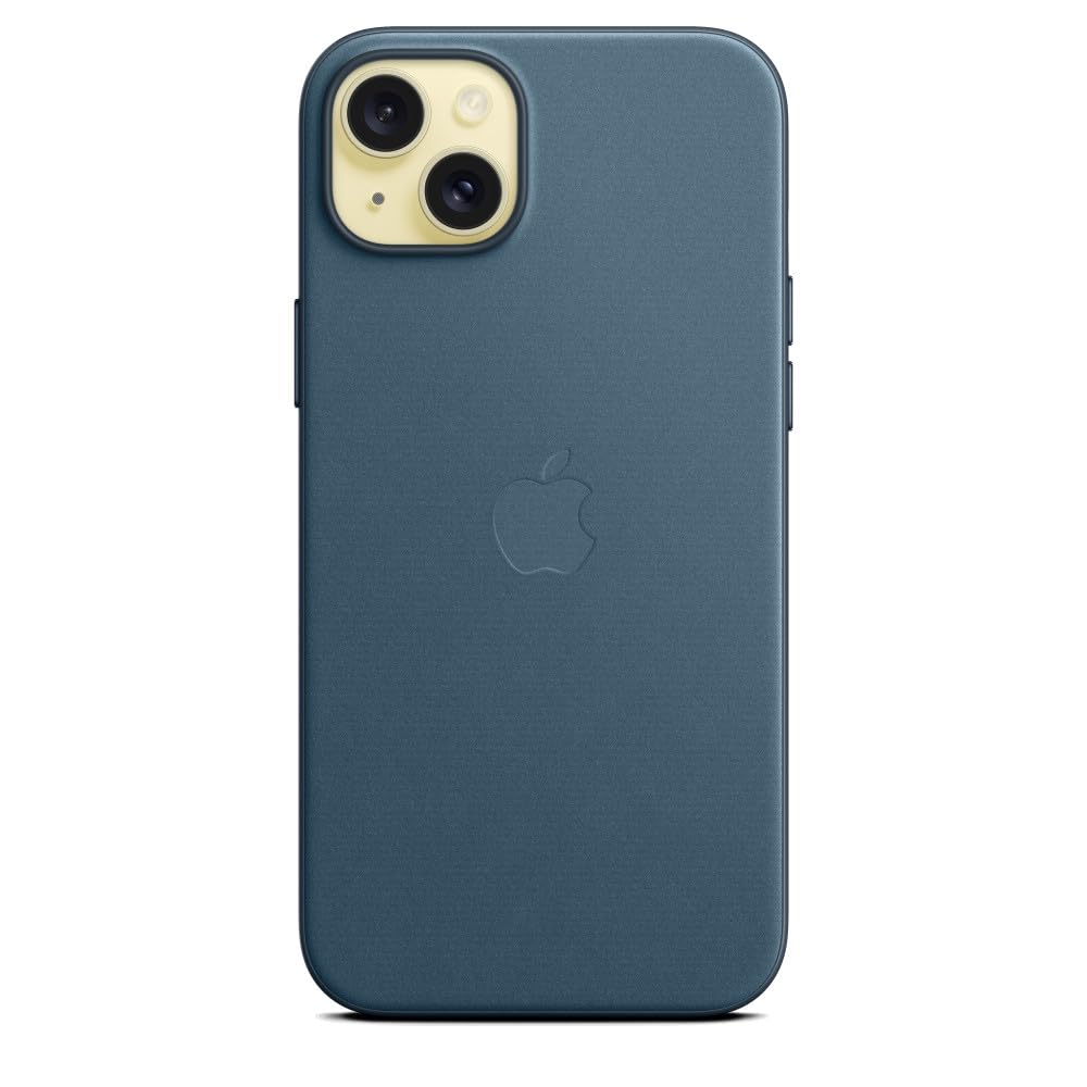 Apple iPhone 15 Plus Feingewebe Case MagSafe Pazifikblau