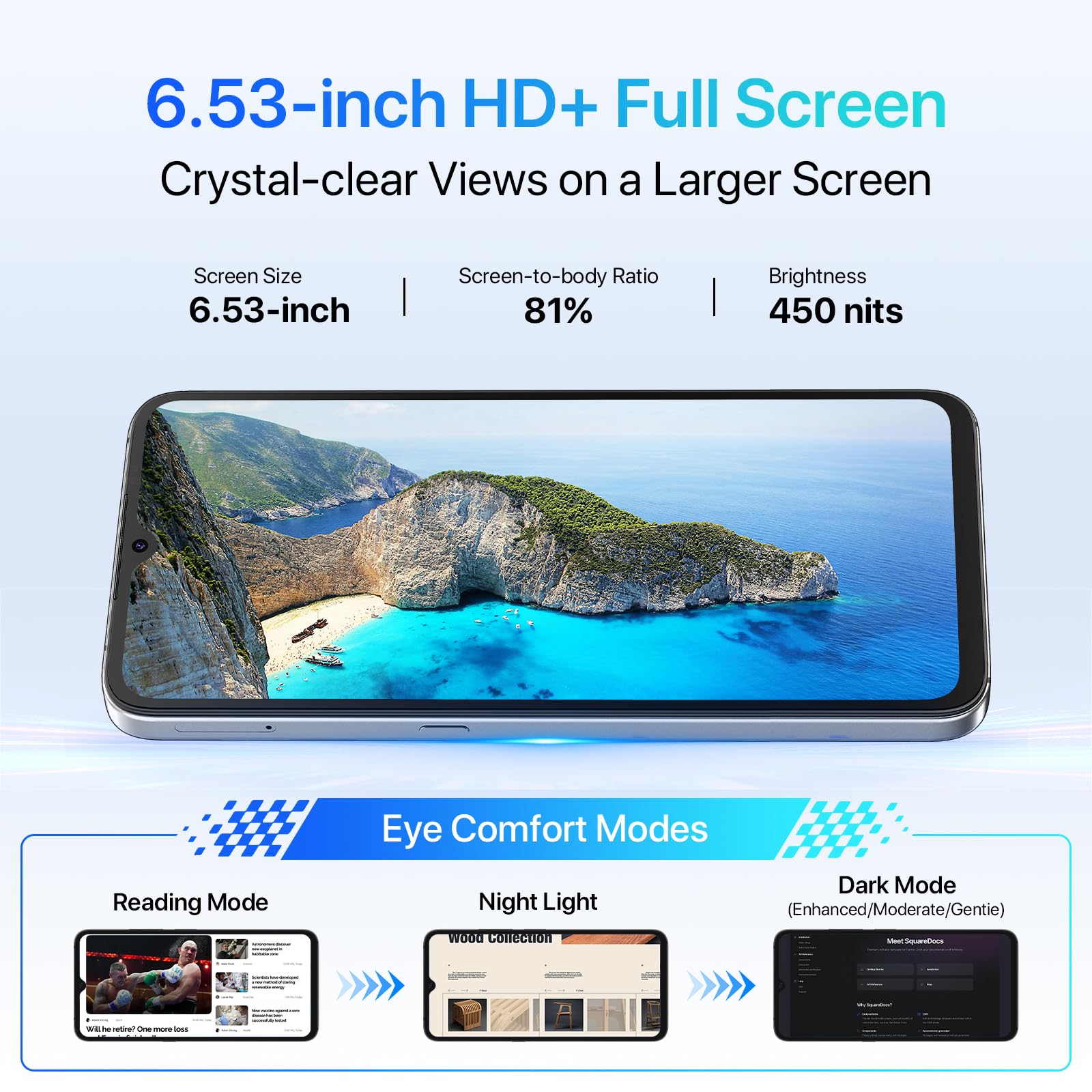 UMIDIGI A11 Smartphone 128GB 6,53 Zoll 5150mAh Android