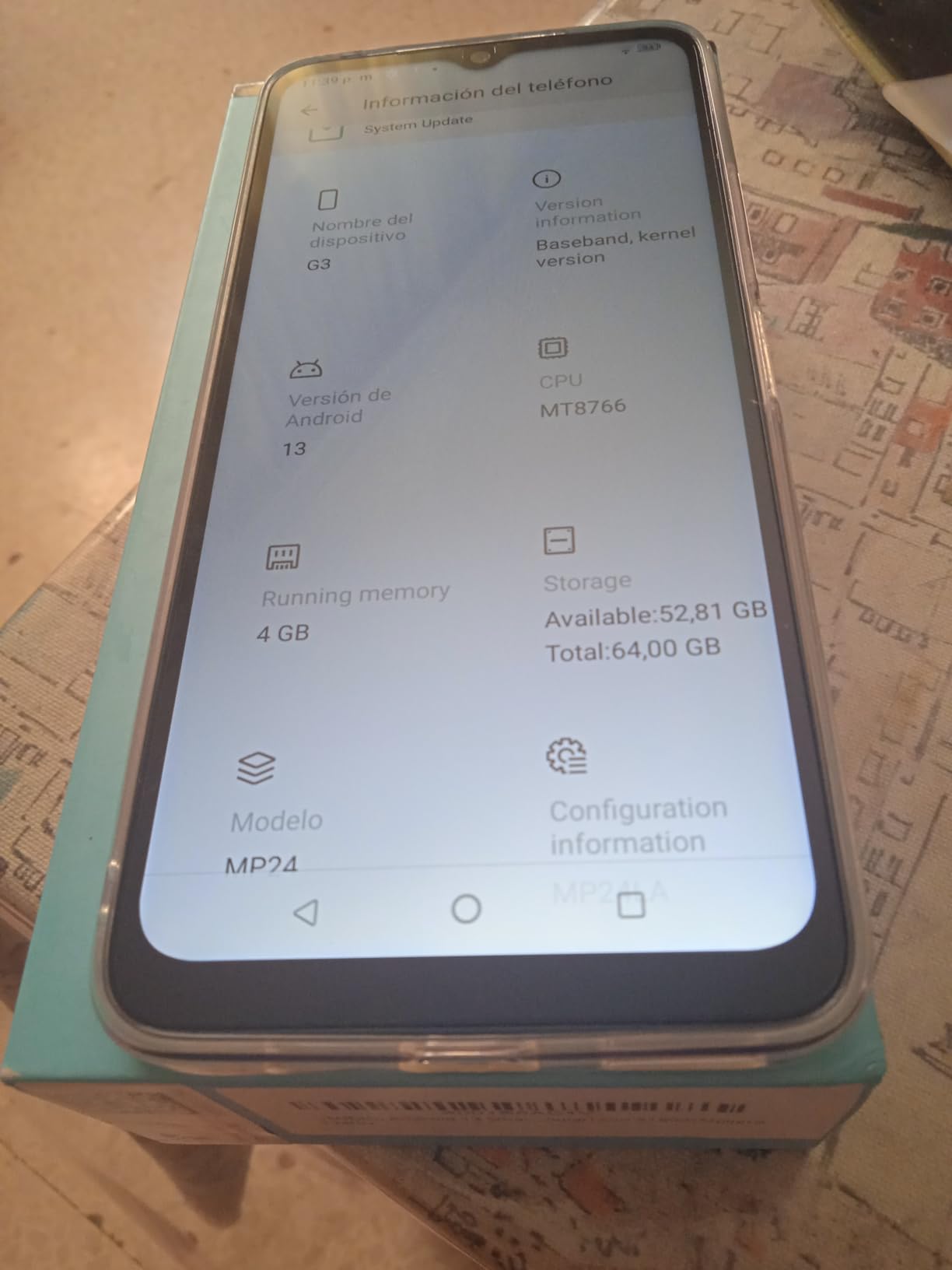 UMIDIGI G3 Smartphone schwarz 64GB ohne Vertrag