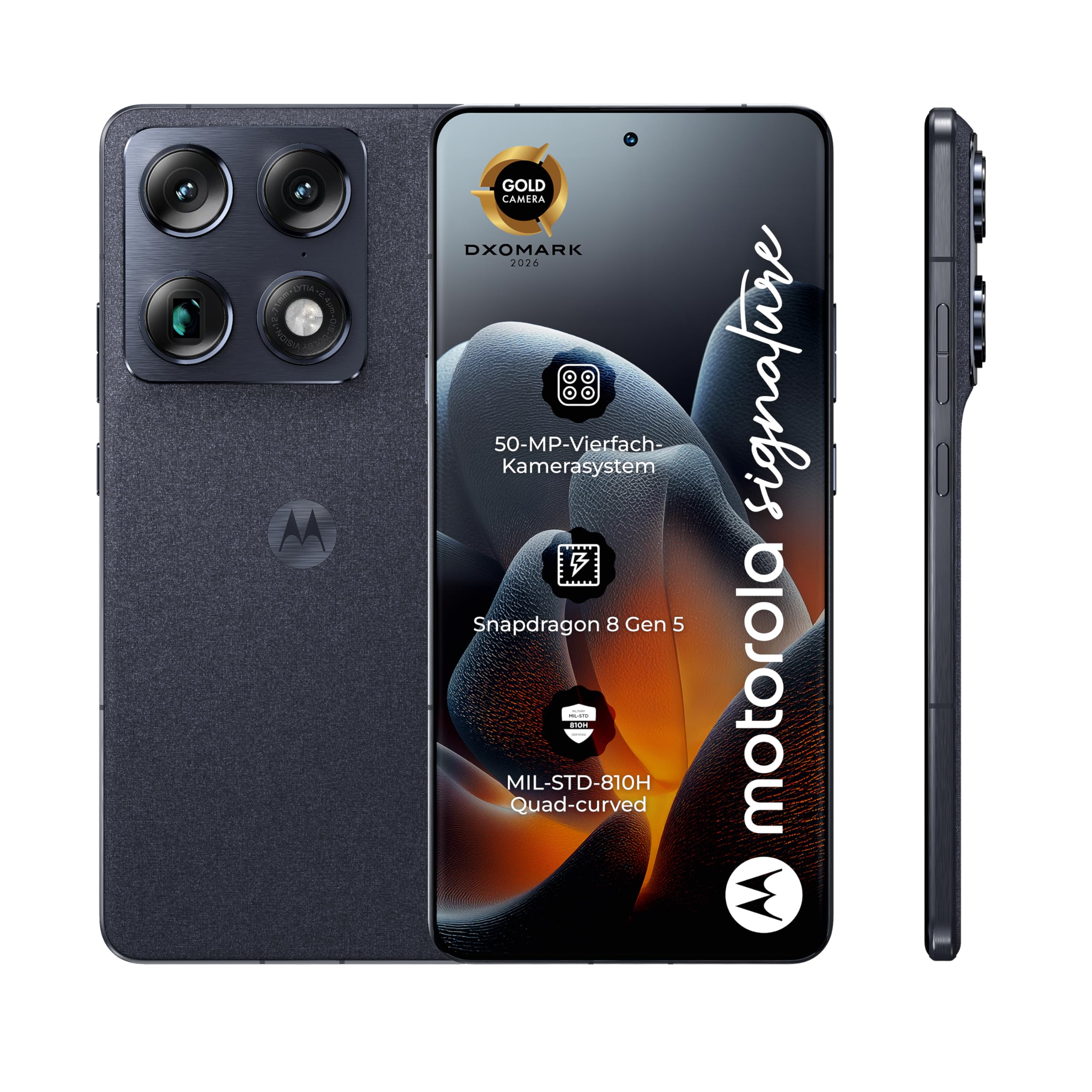 Motorola Signature 16GB+512GB Smartphone Carbon 50MP