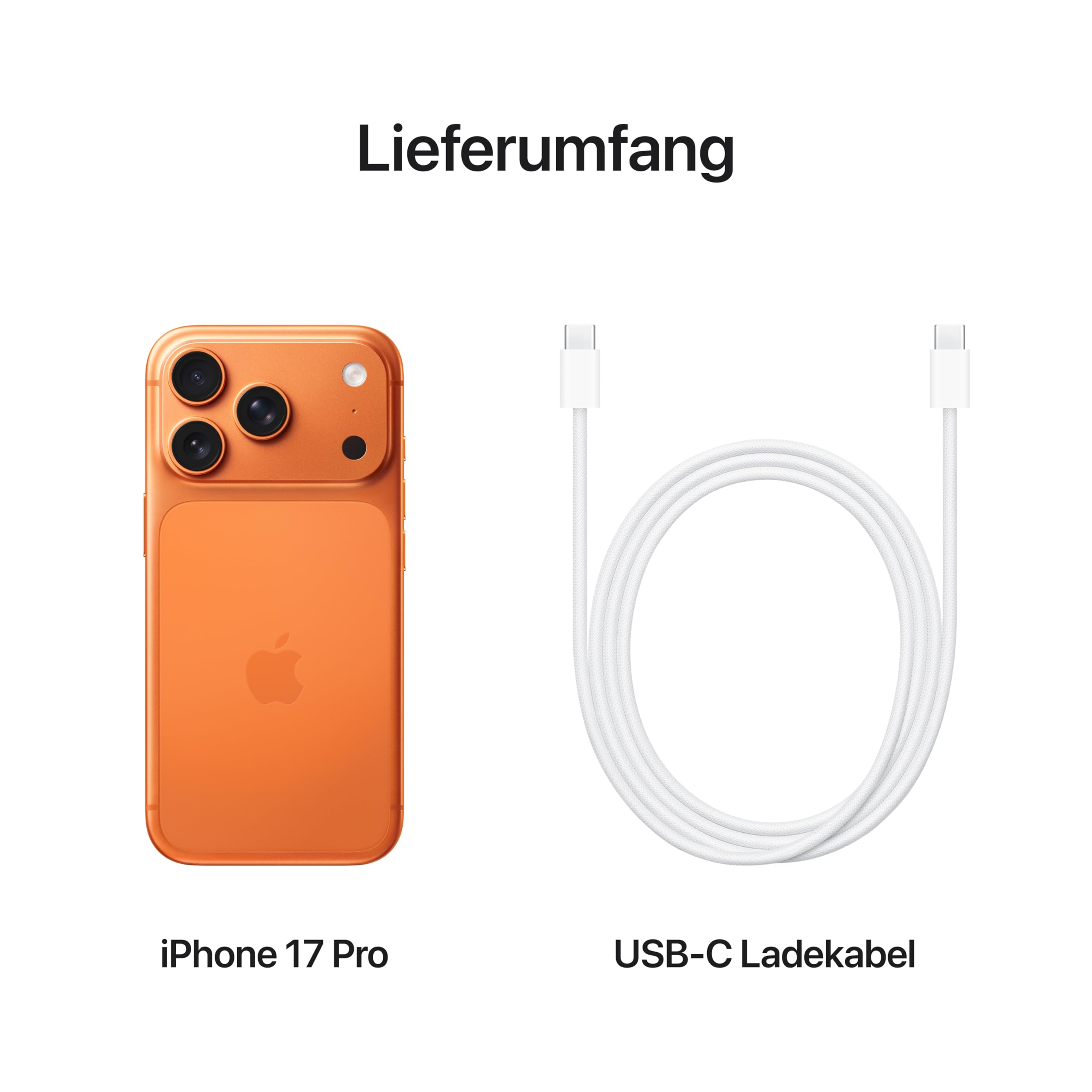 Apple iPhone 17 Pro Smartphone 512GB Cosmic Orange 120Hz