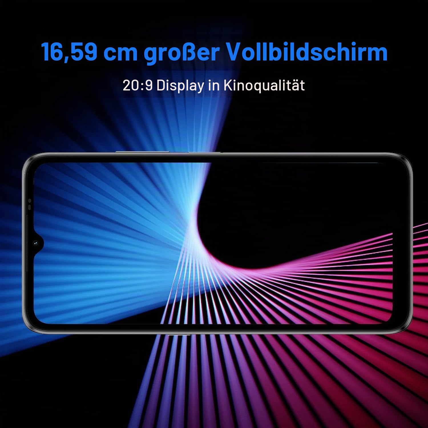 UMIDIGI Power 5S Smartphone Blau 4+32GB 6150mAh