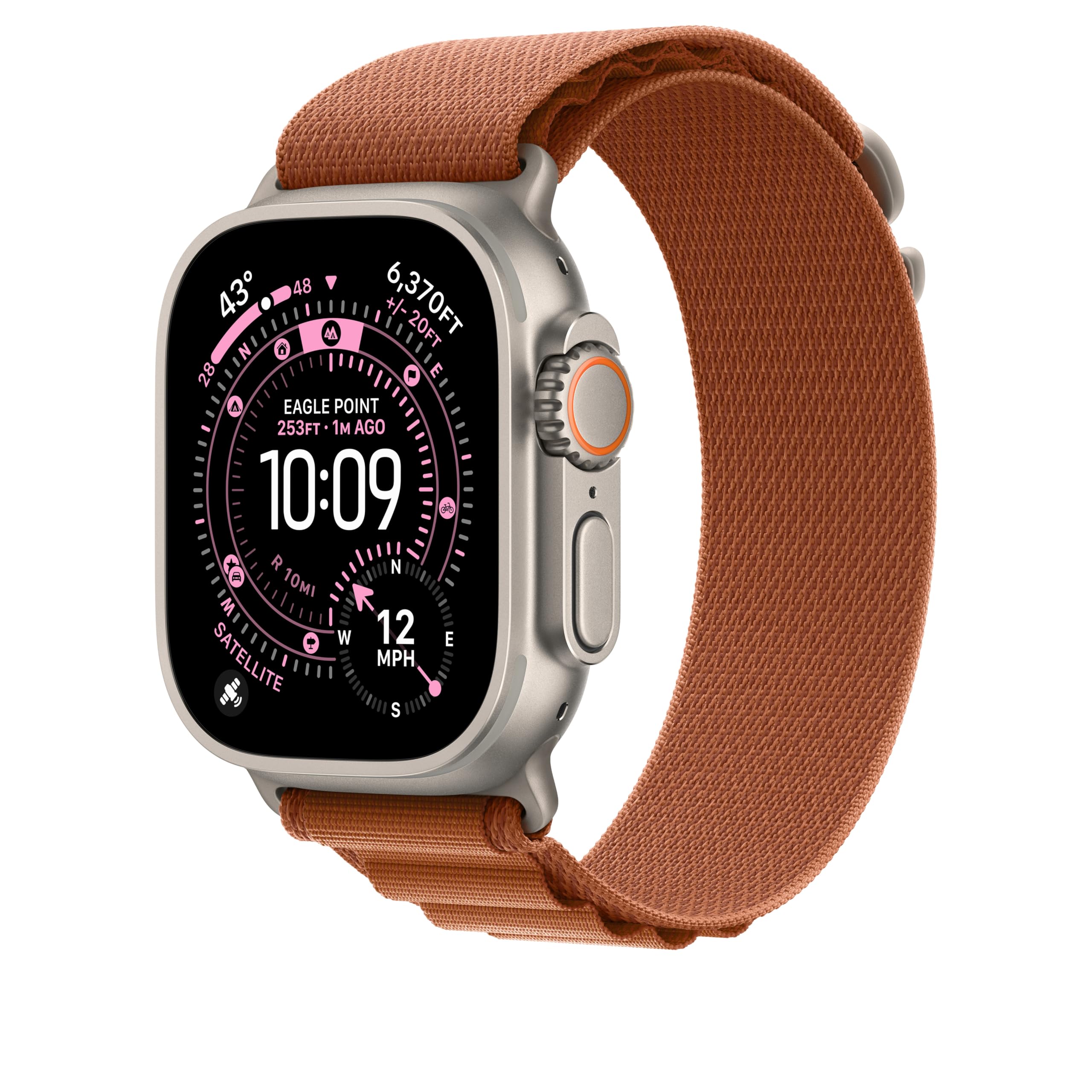 Apple Alpine Loop Armband 49 mm Terracotta L Textil