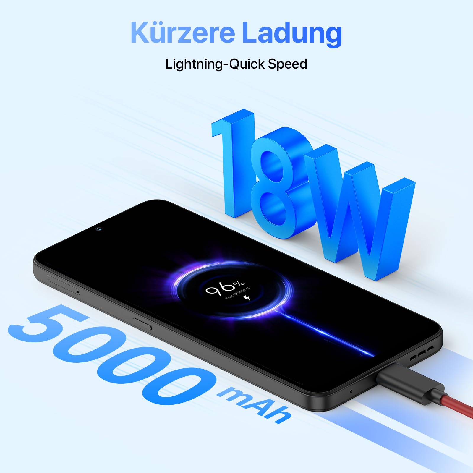 UMIDIGI A15T Smartphone 16GB/128GB Schwarz 64MP NFC