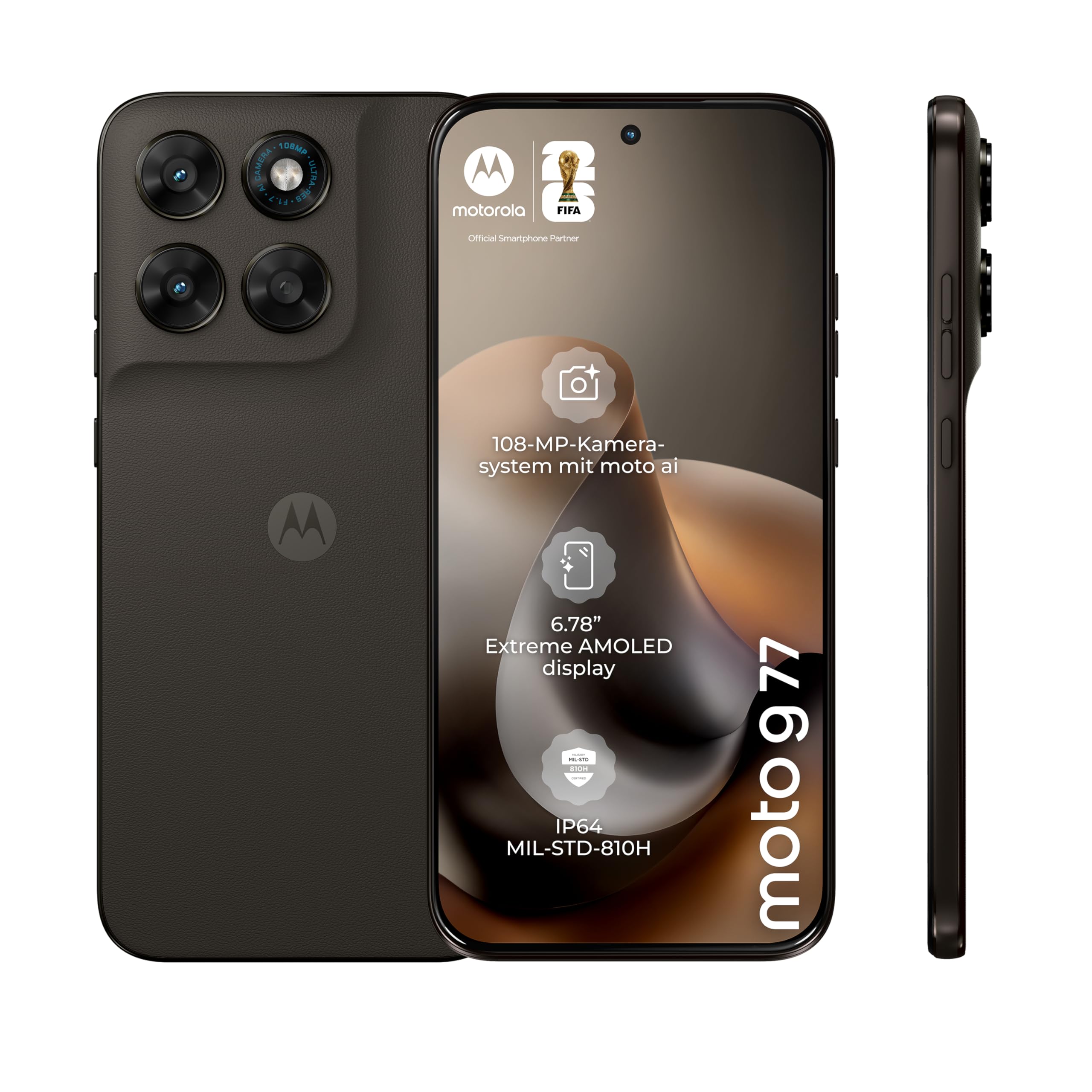 Motorola moto g77 5G Smartphone Black Olive 8+256GB 108MP