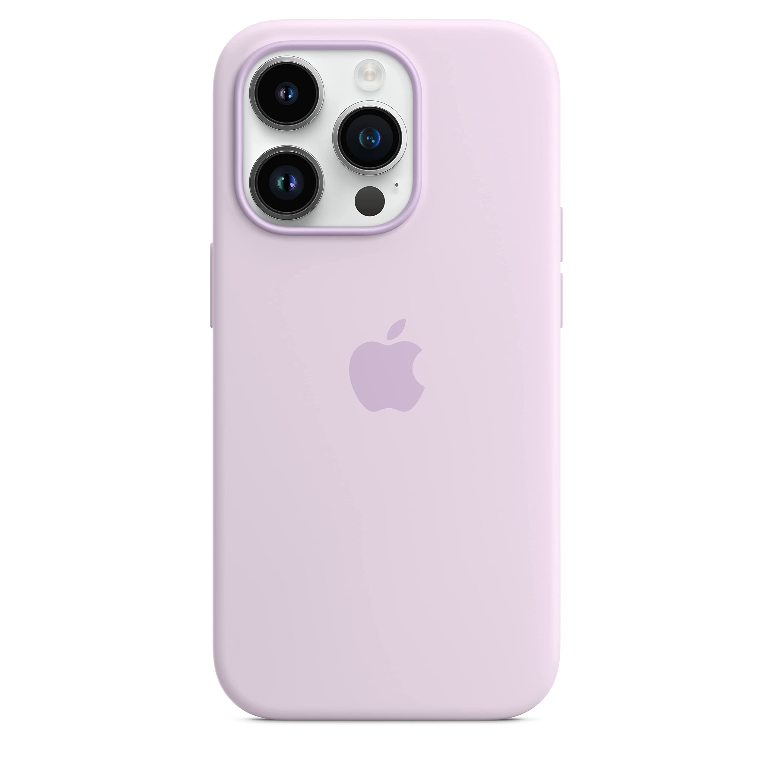 Apple iPhone 14 Pro Silikon Hülle MagSafe Flieder
