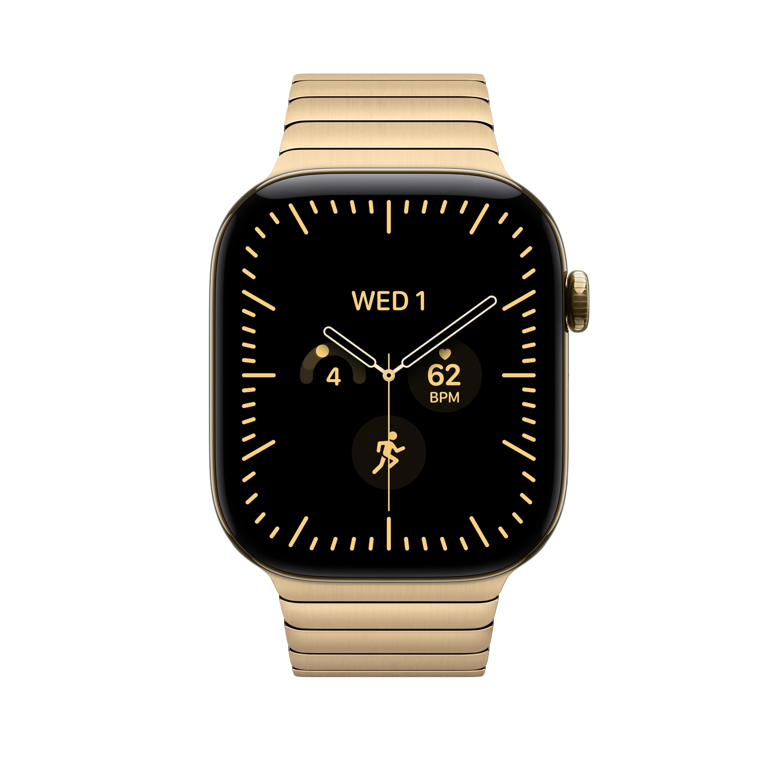 Apple Watch Gliederarmband 46 mm Armband Brillantgold Edelstahl