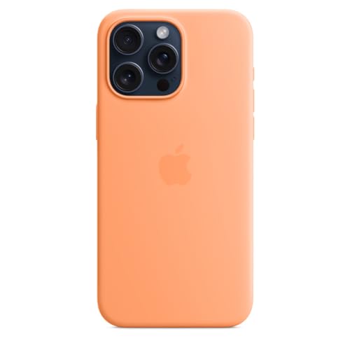 Apple iPhone 15 Pro Max Silikon Case Sorbet Orange MagSafe