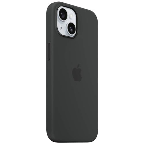 Apple iPhone 15 Silikon Hülle MagSafe Schwarz Schutzhülle