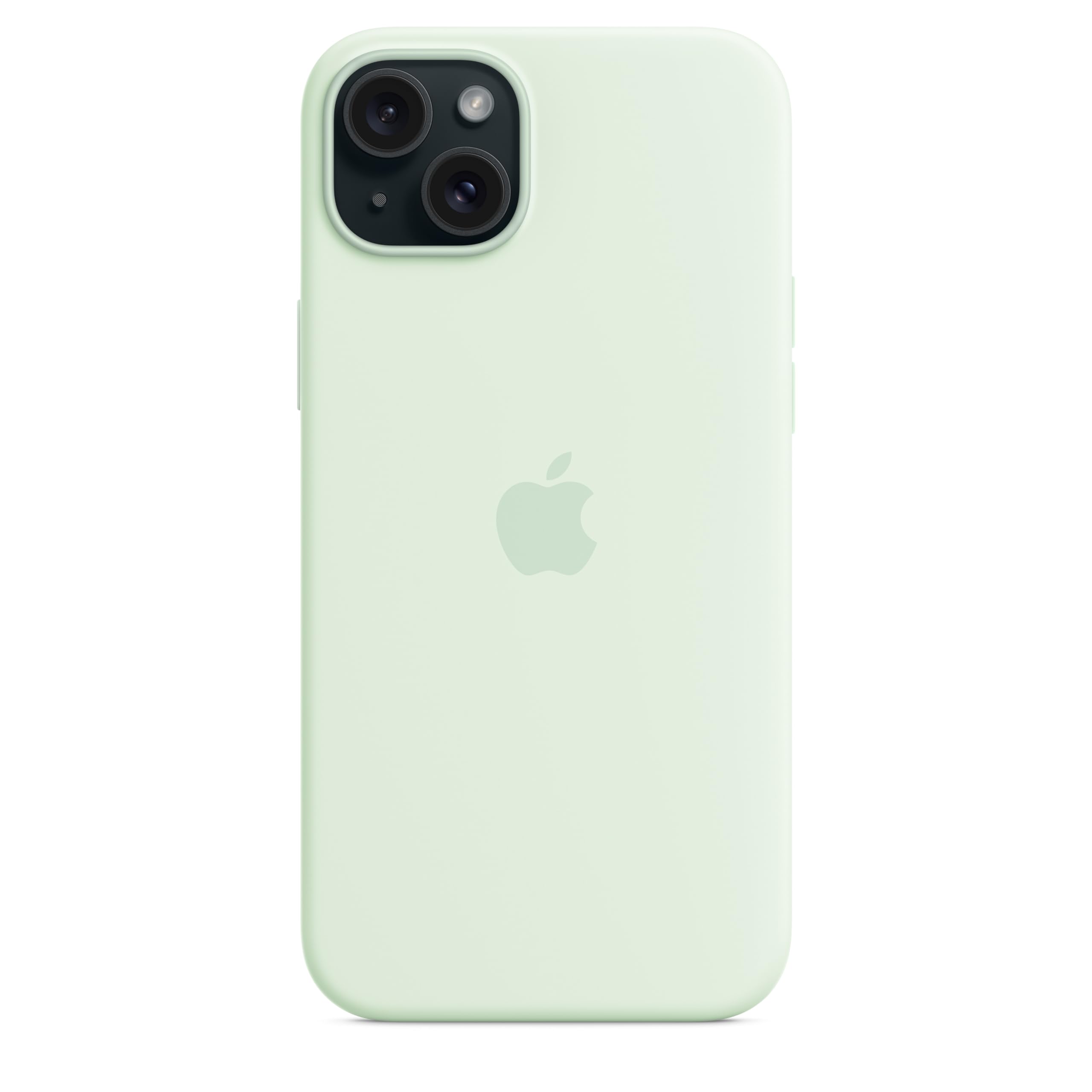 Apple iPhone 15 Plus Silikon Case MagSafe Blassmint