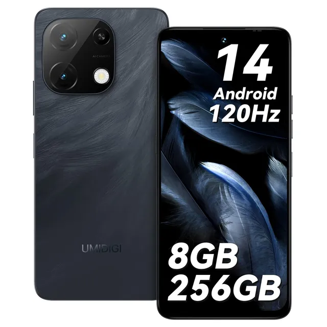 Umidigi Note 100A Smartphone 256GB Schwarz 120Hz
