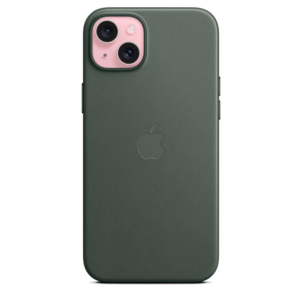 Apple iPhone 15 Plus Feingewebe Case MagSafe Immergrün
