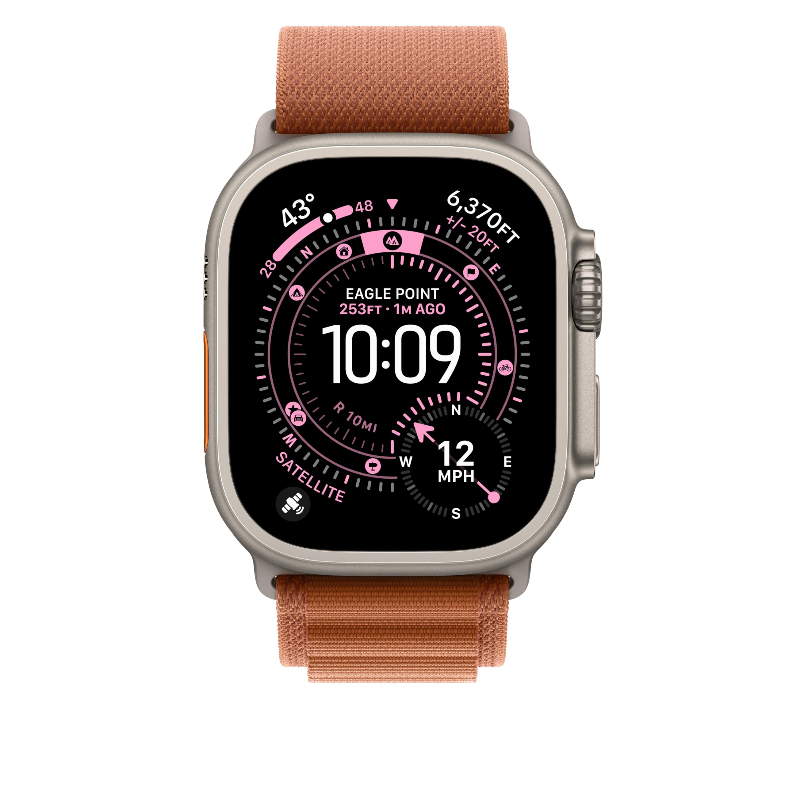 Apple Alpine Loop Armband 49 mm Terracotta L Textil