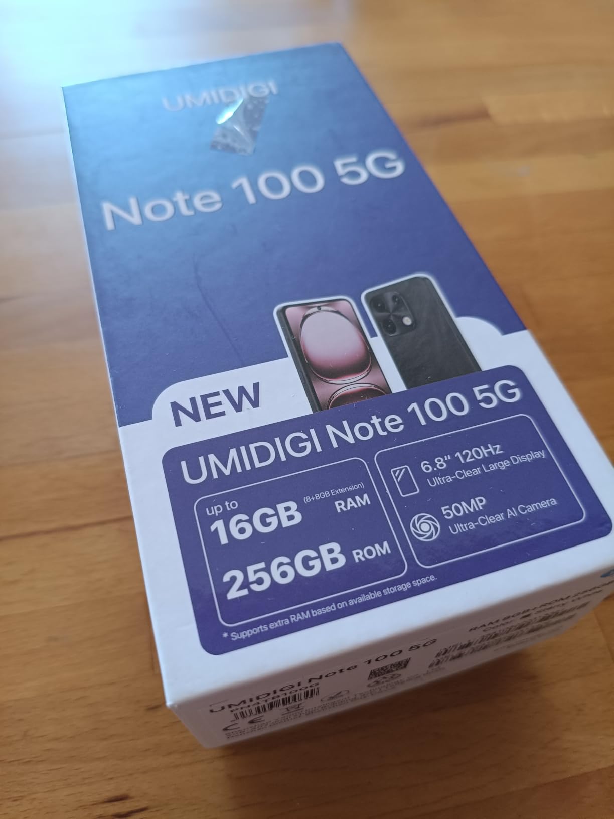 UMIDIGI Note 100 5G Smartphone 256GB 120Hz