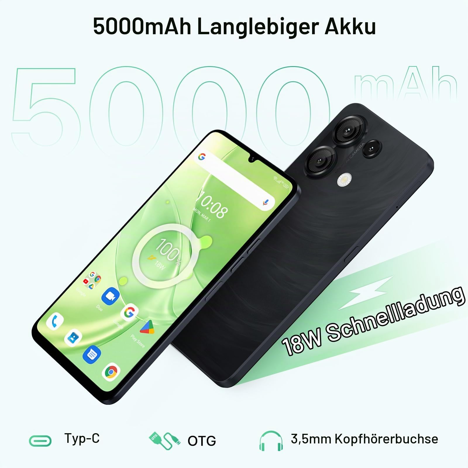 UMIDIGI G9 5G Handy 128GB 6,57 Zoll 50MP Dual-SIM