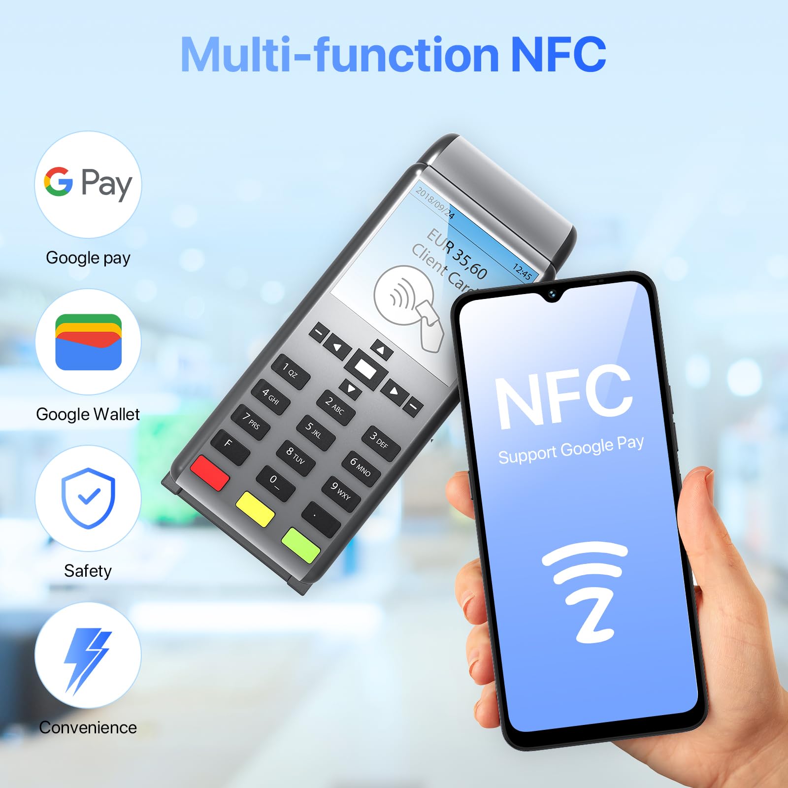 UMIDIGI A15T Smartphone 128GB Blau 6,7" NFC