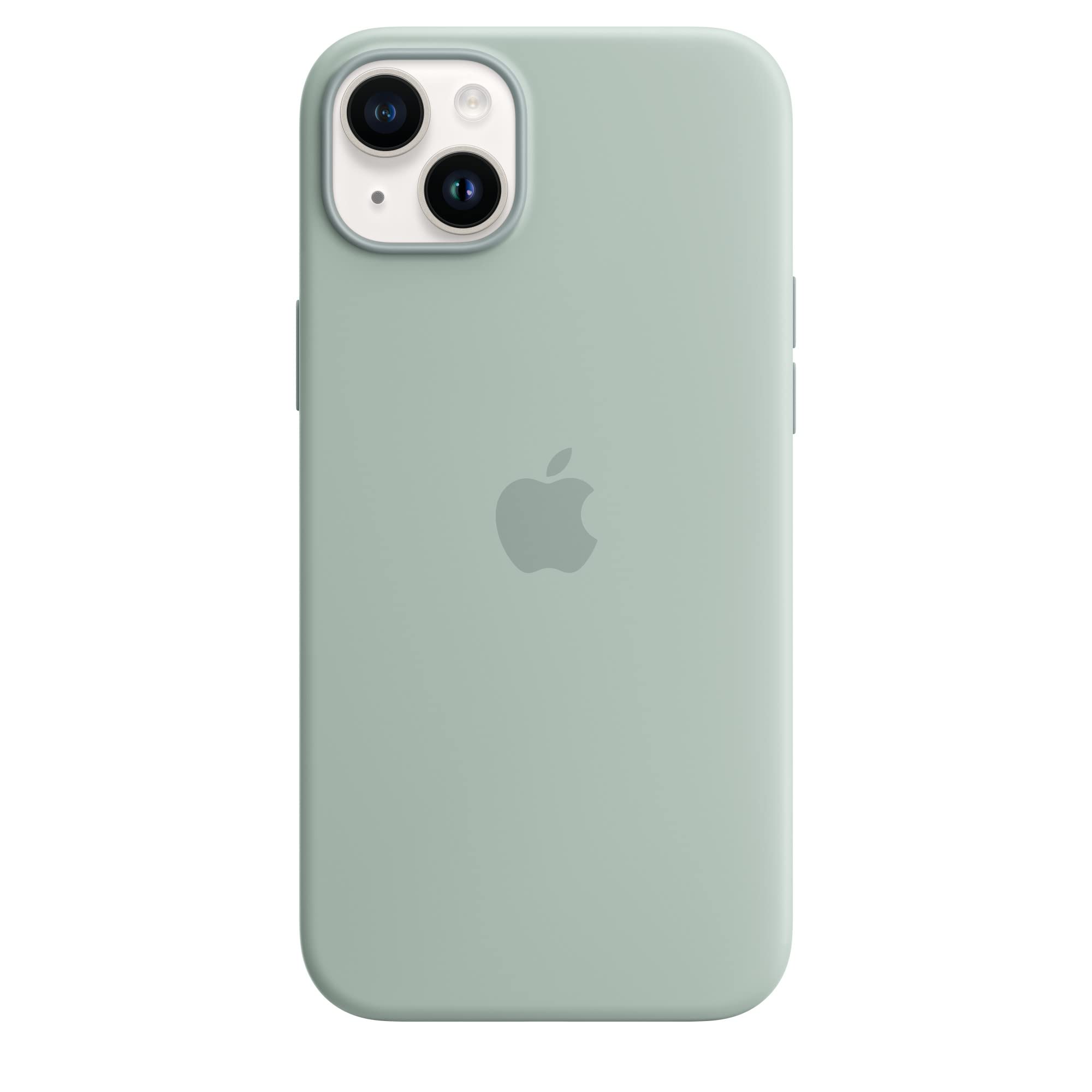 Apple iPhone 14 Plus Silikon Case Hülle Agavengrün MagSafe