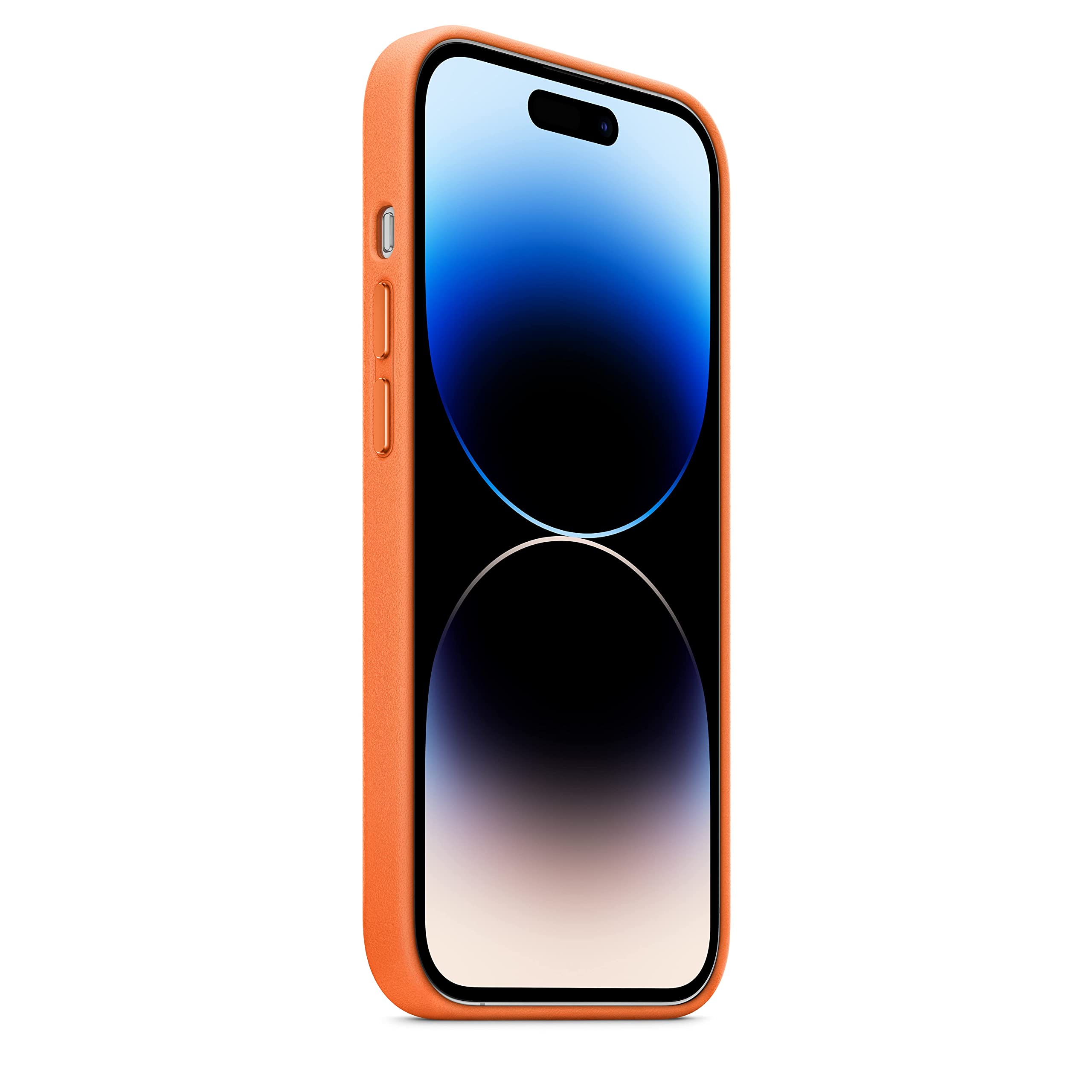 Apple iPhone 14 Pro Leder Hülle MagSafe Orange