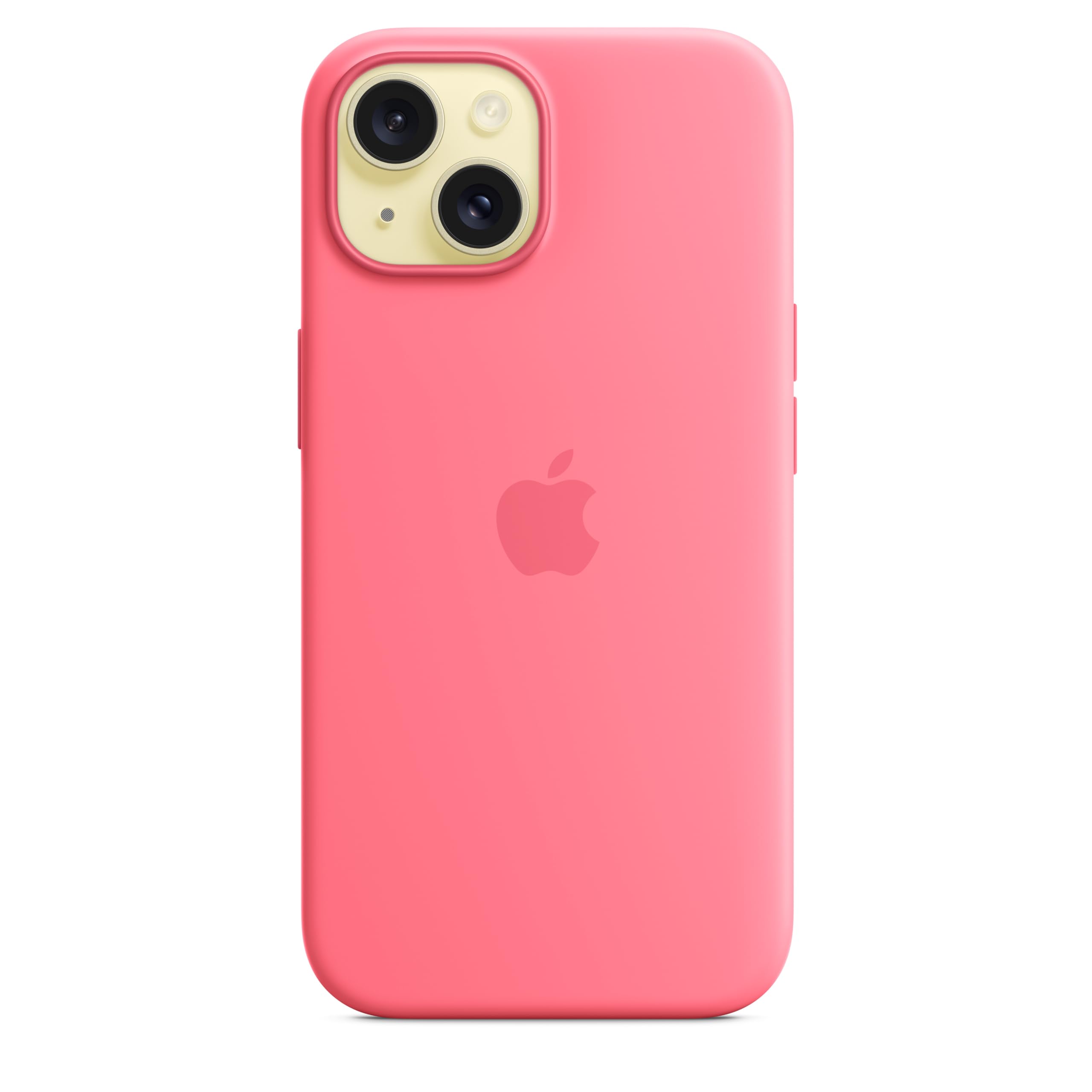 Apple iPhone 15 Silikon Case MagSafe Hülle Pink