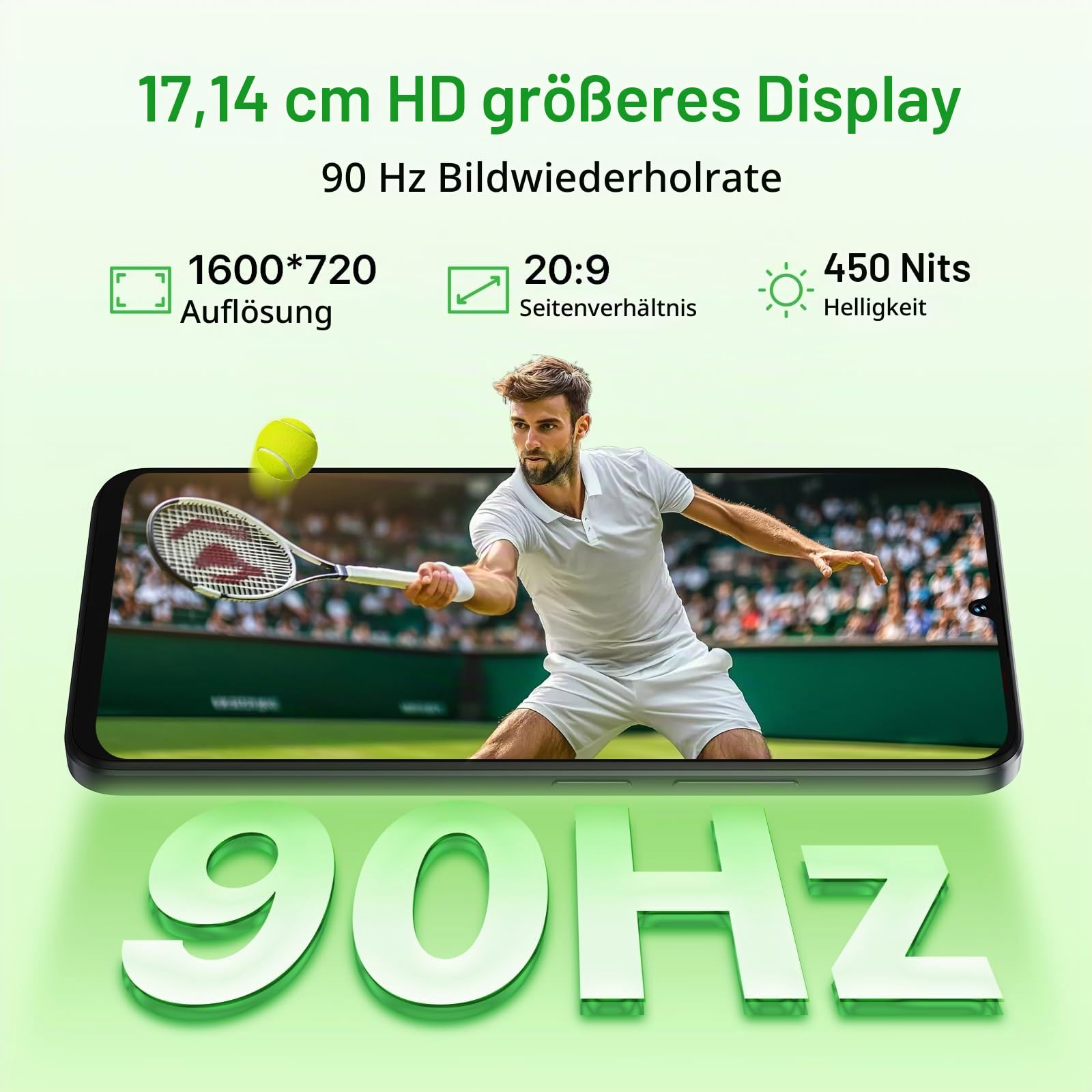 Umidigi G9x Smartphone 8GB 128GB Schwarz 90Hz